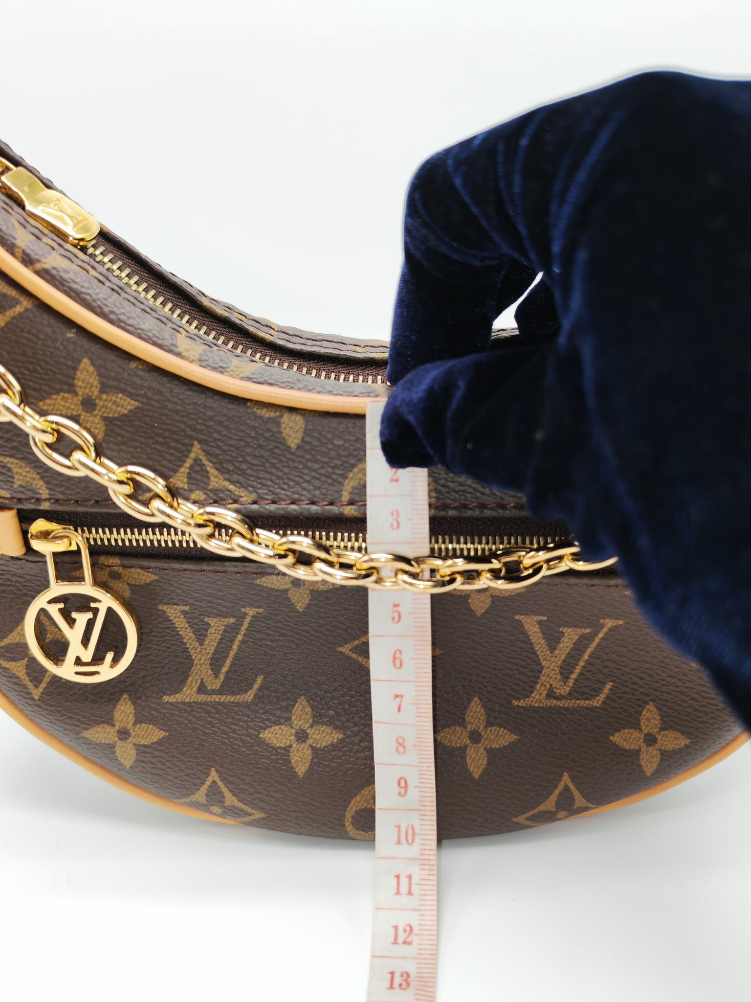 Loop Handbag in Monogram Canvas & Gold Hardware Microchip | Purse Maison Luxury Bags Shop
