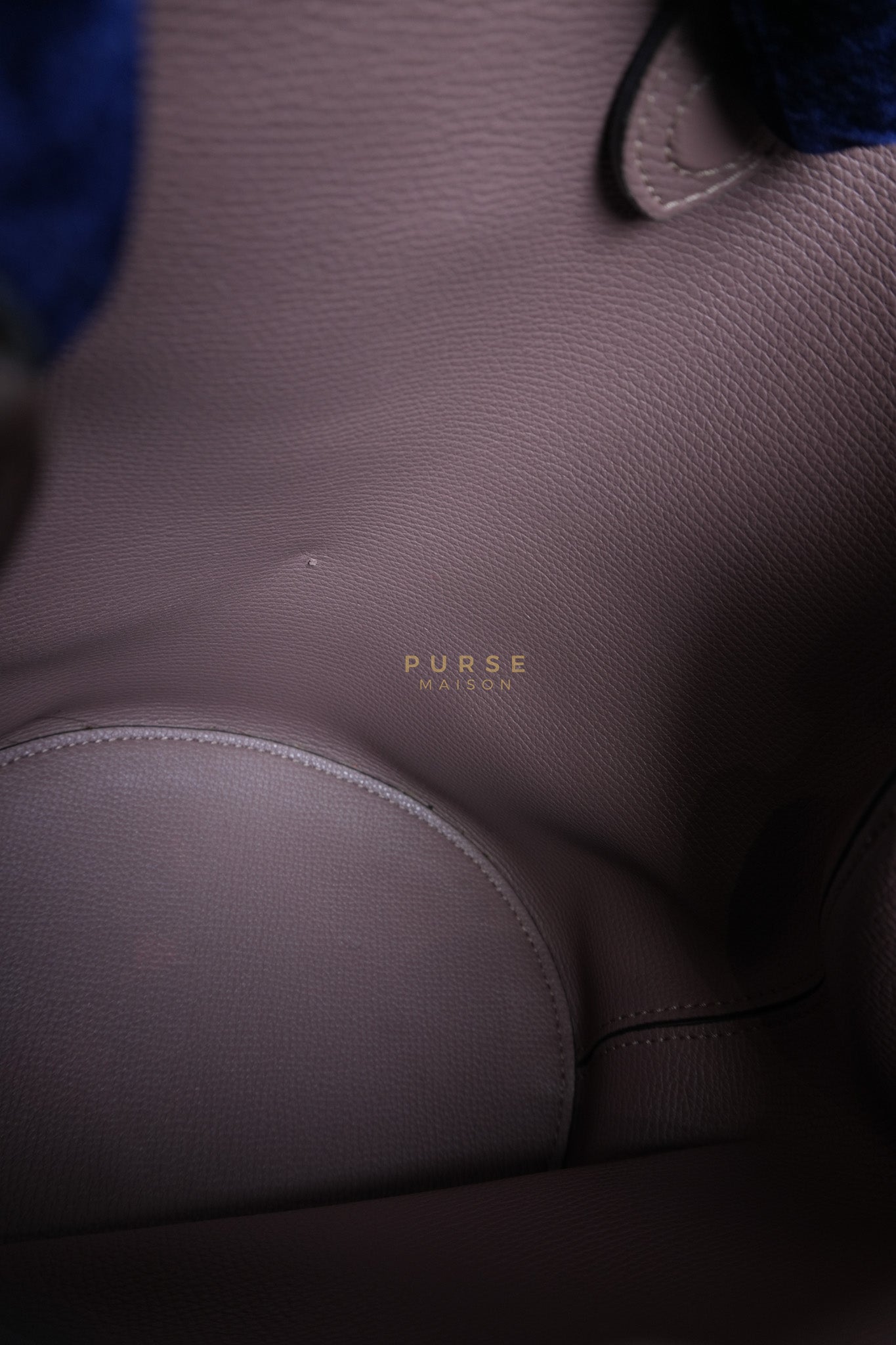 Lorne Small Haymarket Check Bucket Bag – Light Elderberry/Leather | Purse Maison Luxury Bags Shop