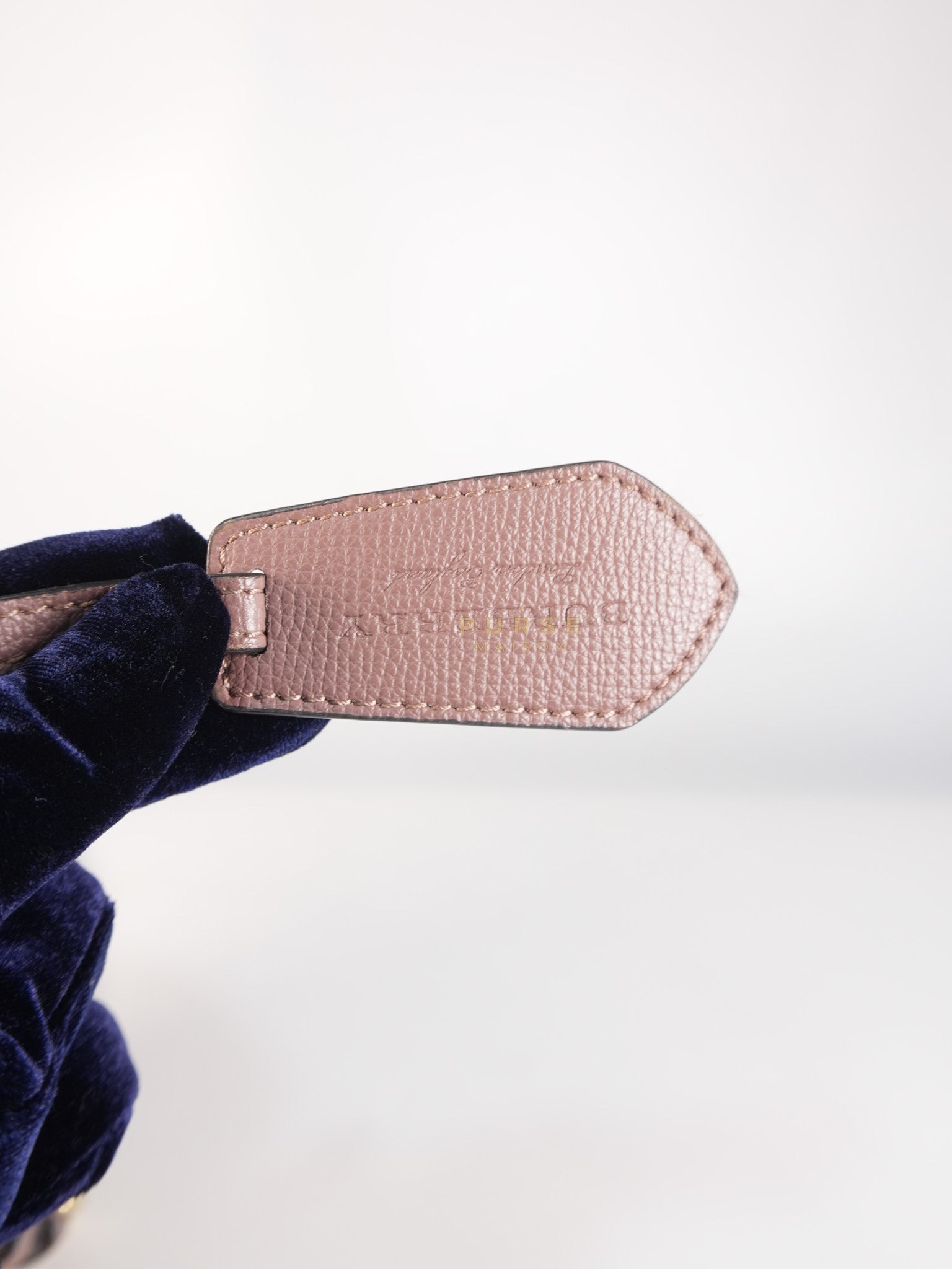 Lorne Small Haymarket Check Bucket Bag – Light Elderberry/Leather | Purse Maison Luxury Bags Shop