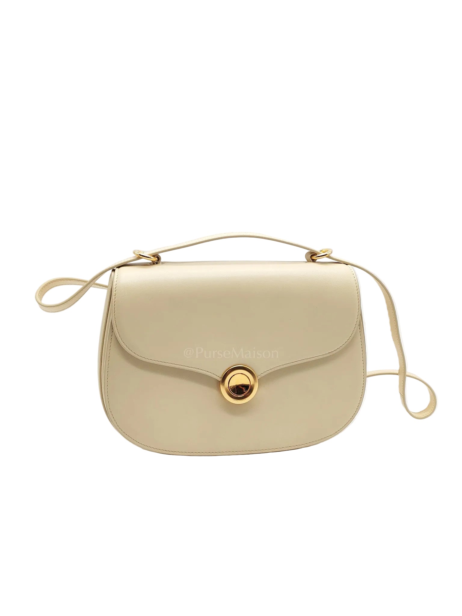 Loro Piana Bag Off White in Saddle Leather Crossbody Bag | Purse Maison Luxury Bags Shop