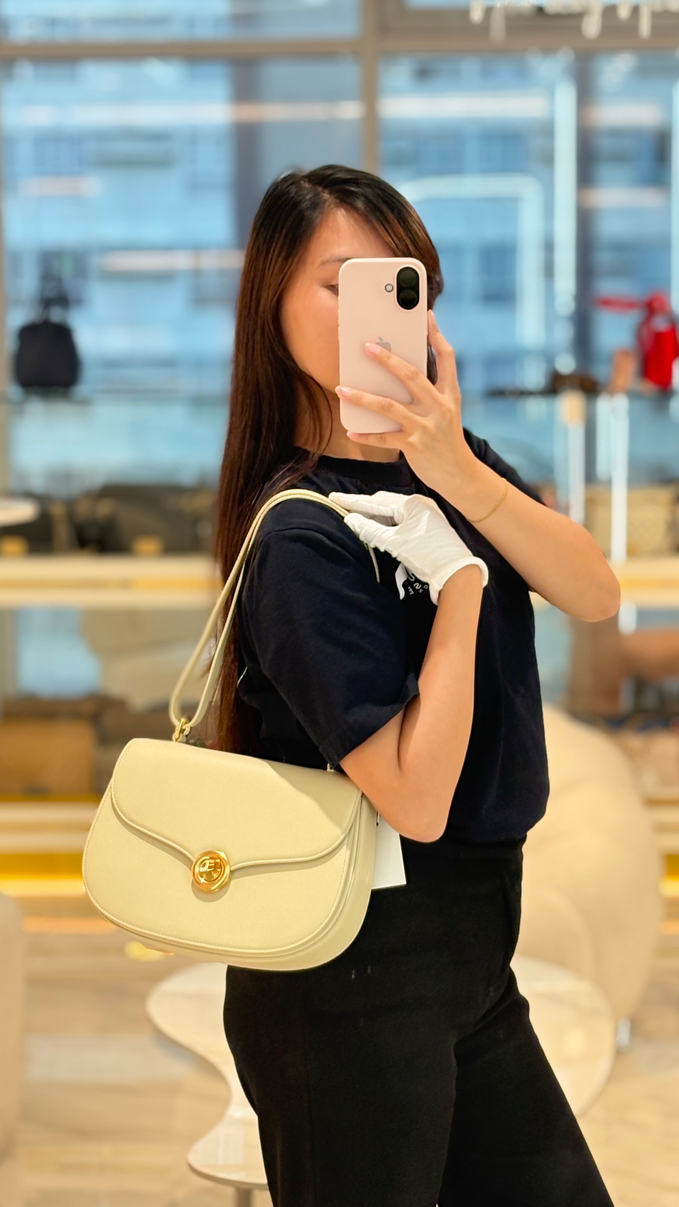 Loro Piana Bag Off White in Saddle Leather Crossbody Bag | Purse Maison Luxury Bags Shop