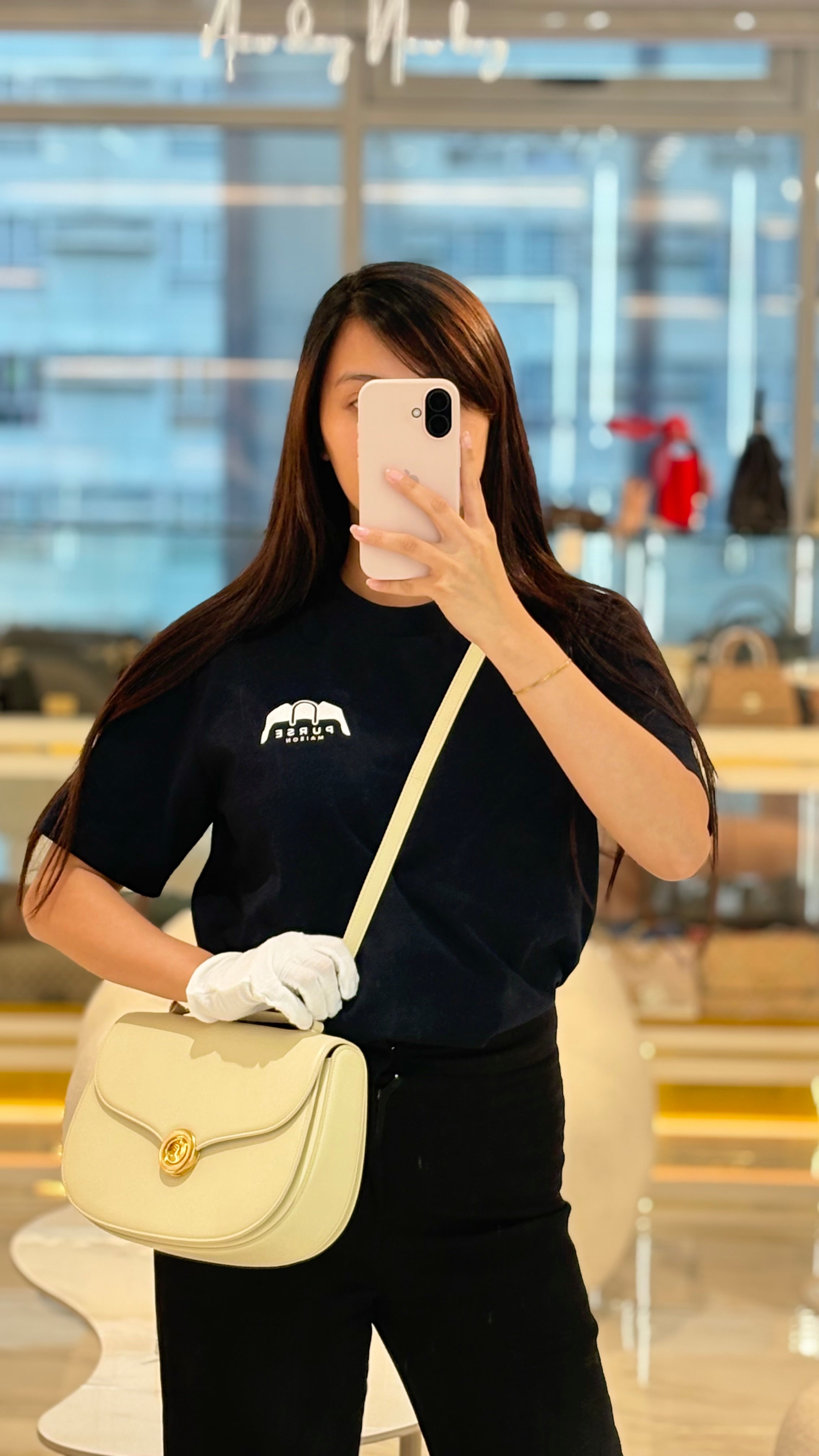 Loro Piana Bag Off White in Saddle Leather Crossbody Bag | Purse Maison Luxury Bags Shop