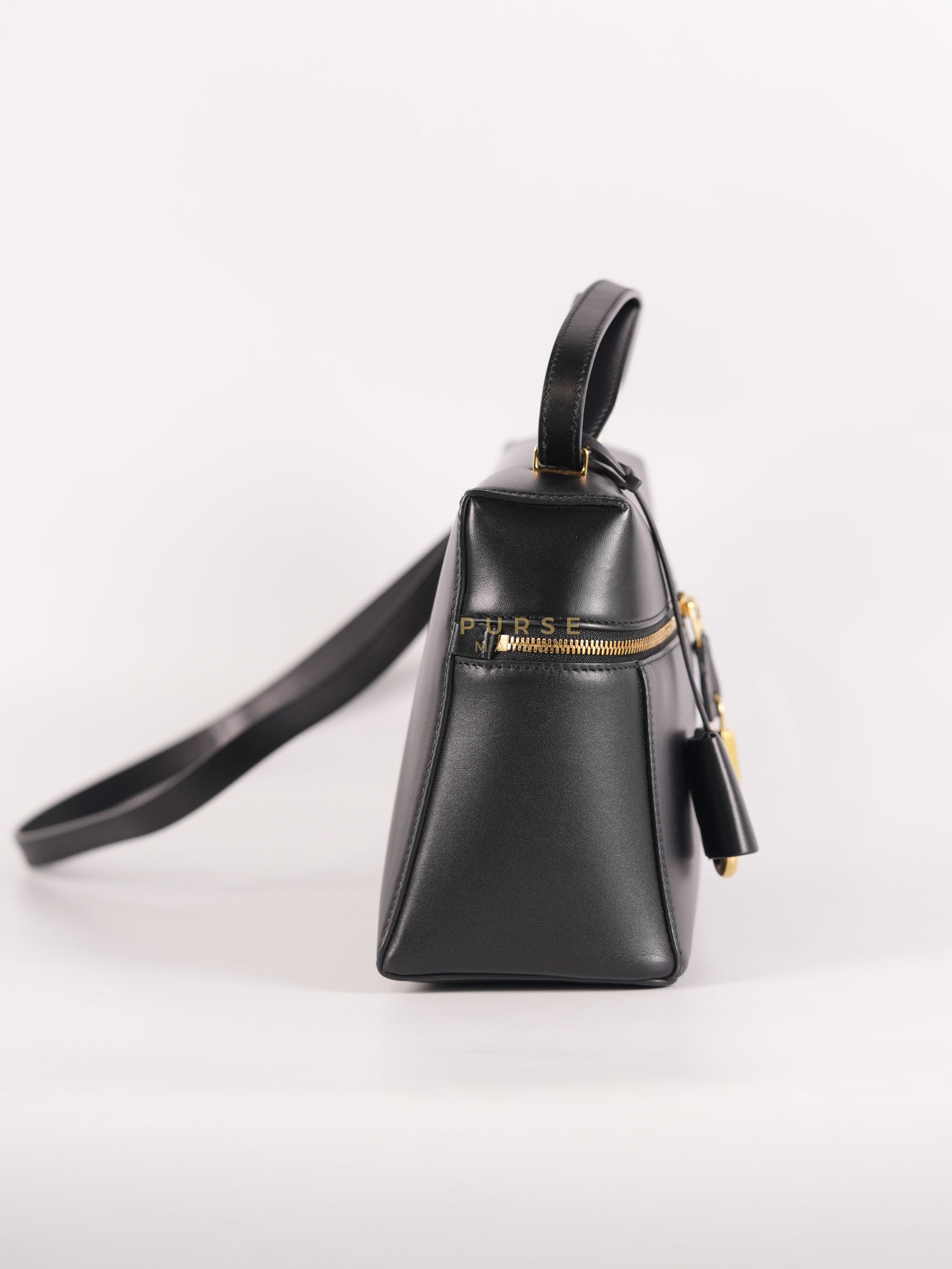 Loro Piana L27 Extra Bag in Saddle Leather and Gold Hardware | Purse Maison Luxury Bags Shop