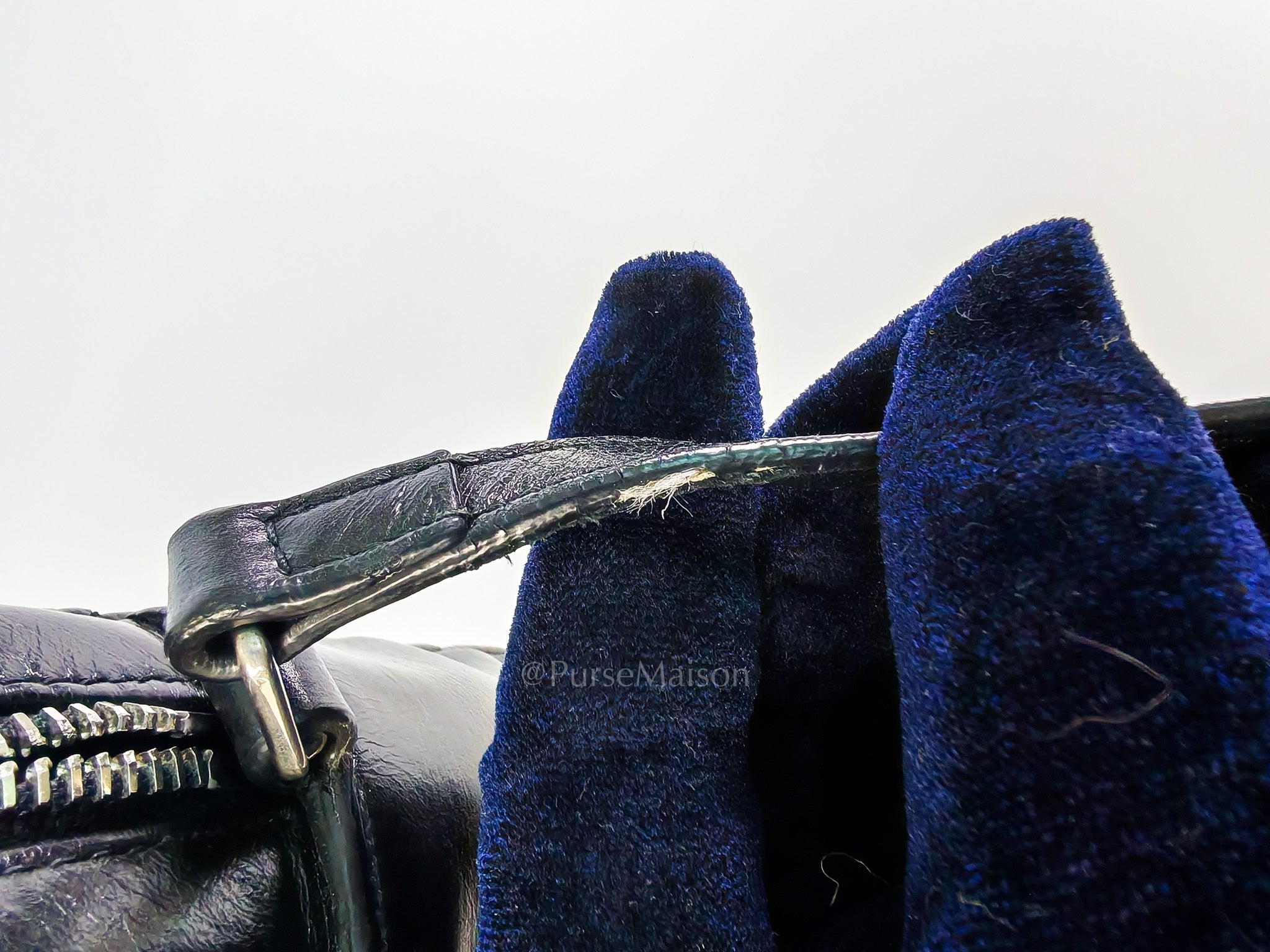 Lou Camera Bag in Black Chevron Quilted Leather & Silver Hardware | Purse Maison Luxury Bags Shop