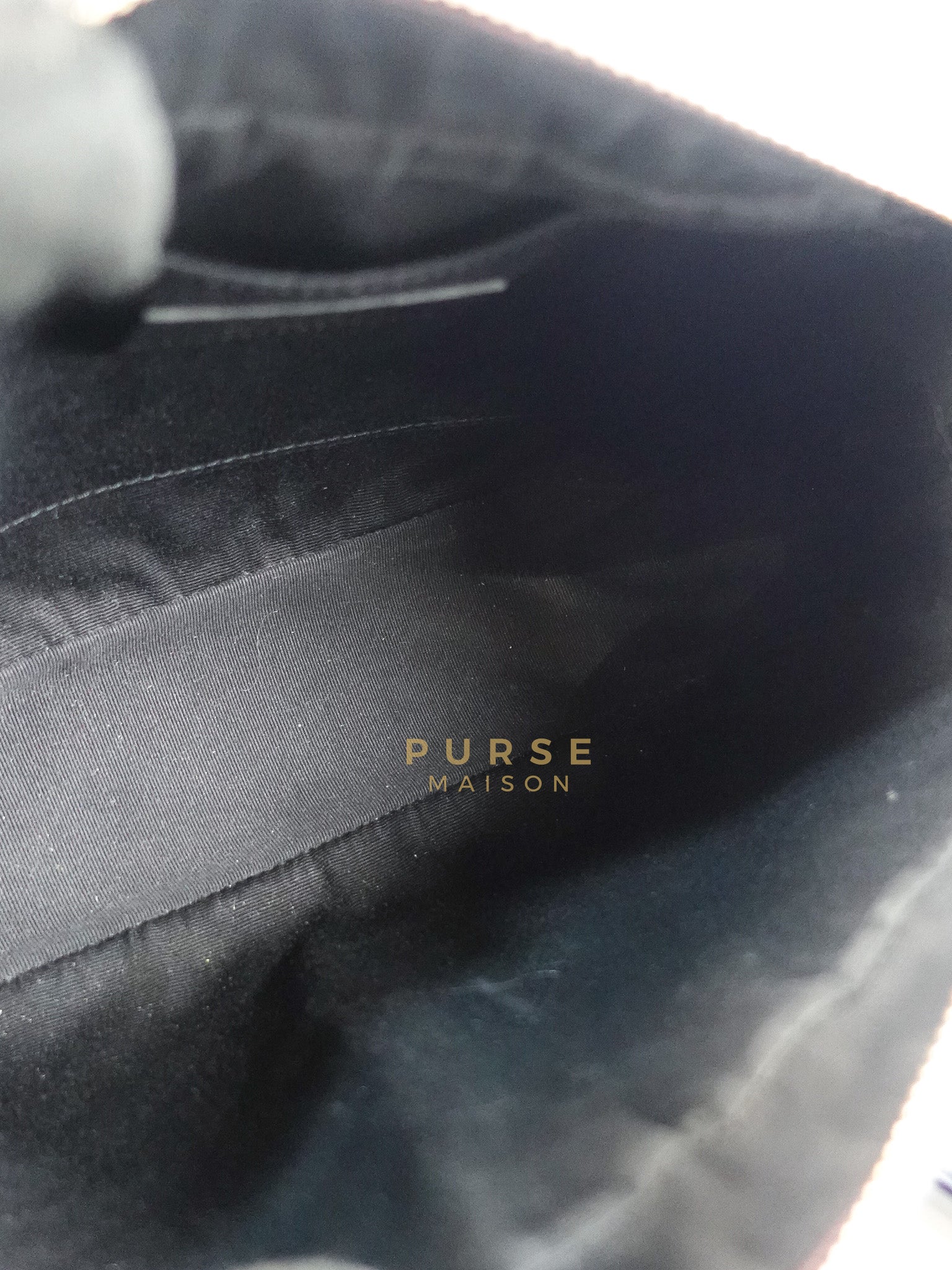 Lou Camera Bag in Navy Blue Calfskin Leather & Gold Hardware | Purse Maison Luxury Bags Shop