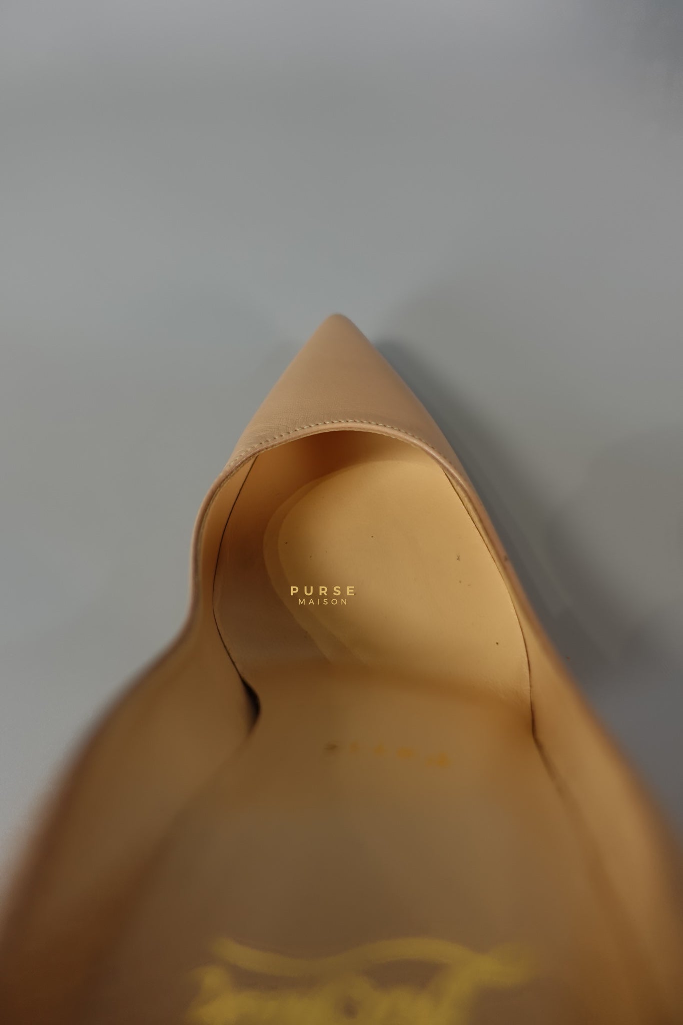 Louboutin So Kate Beige Leather Heels (Size 35.5EU 22.5cm) | Purse Maison Luxury Bags Shop