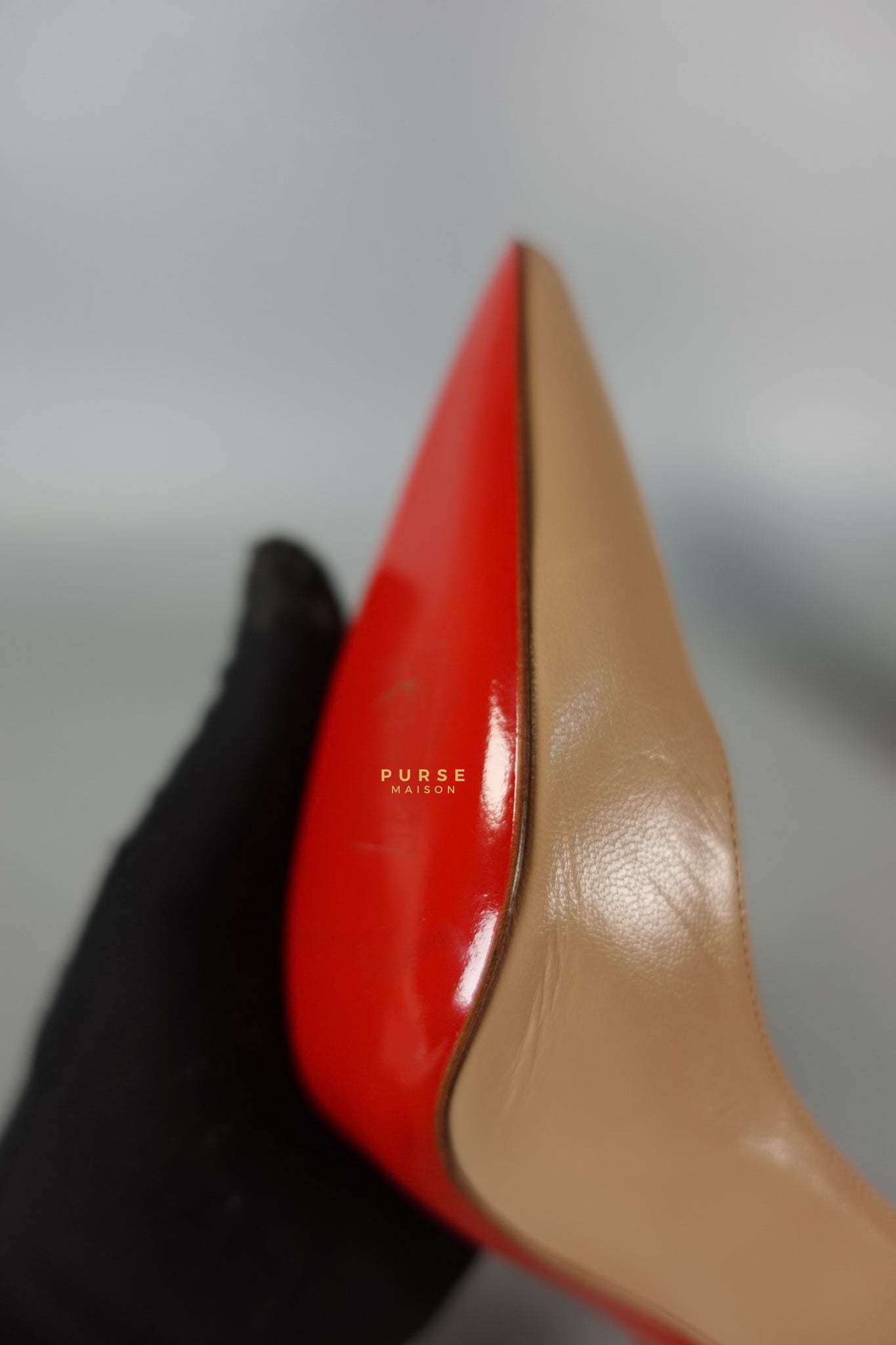 Louboutin So Kate Beige Leather Heels (Size 35.5EU 22.5cm) | Purse Maison Luxury Bags Shop
