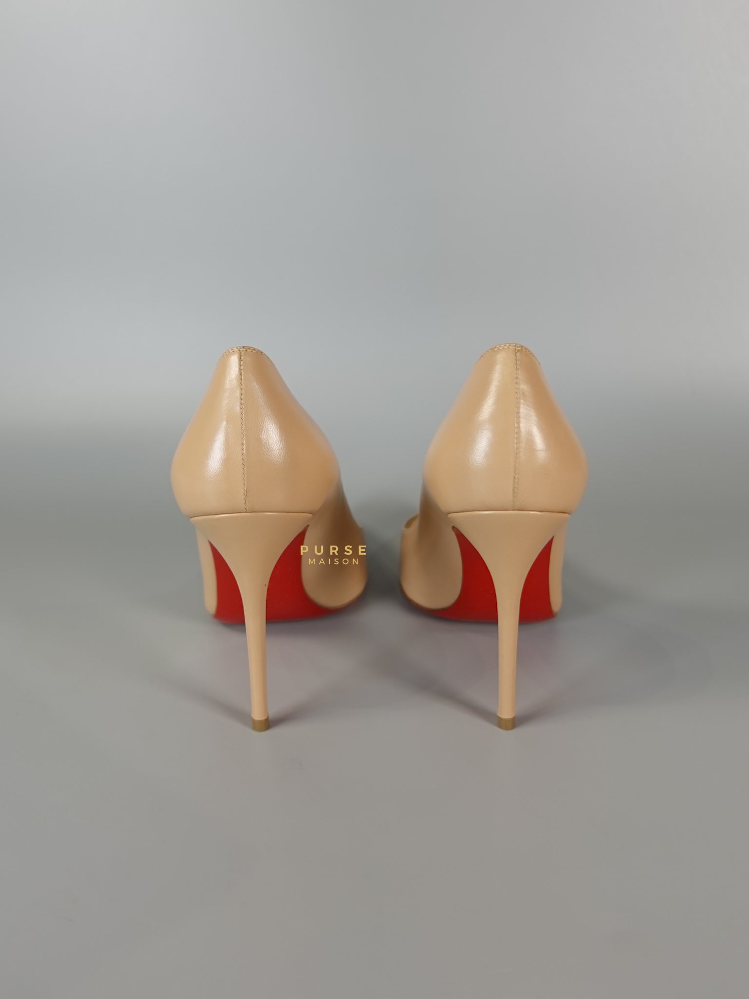 Louboutin So Kate Beige Leather Heels (Size 35.5EU 22.5cm) | Purse Maison Luxury Bags Shop