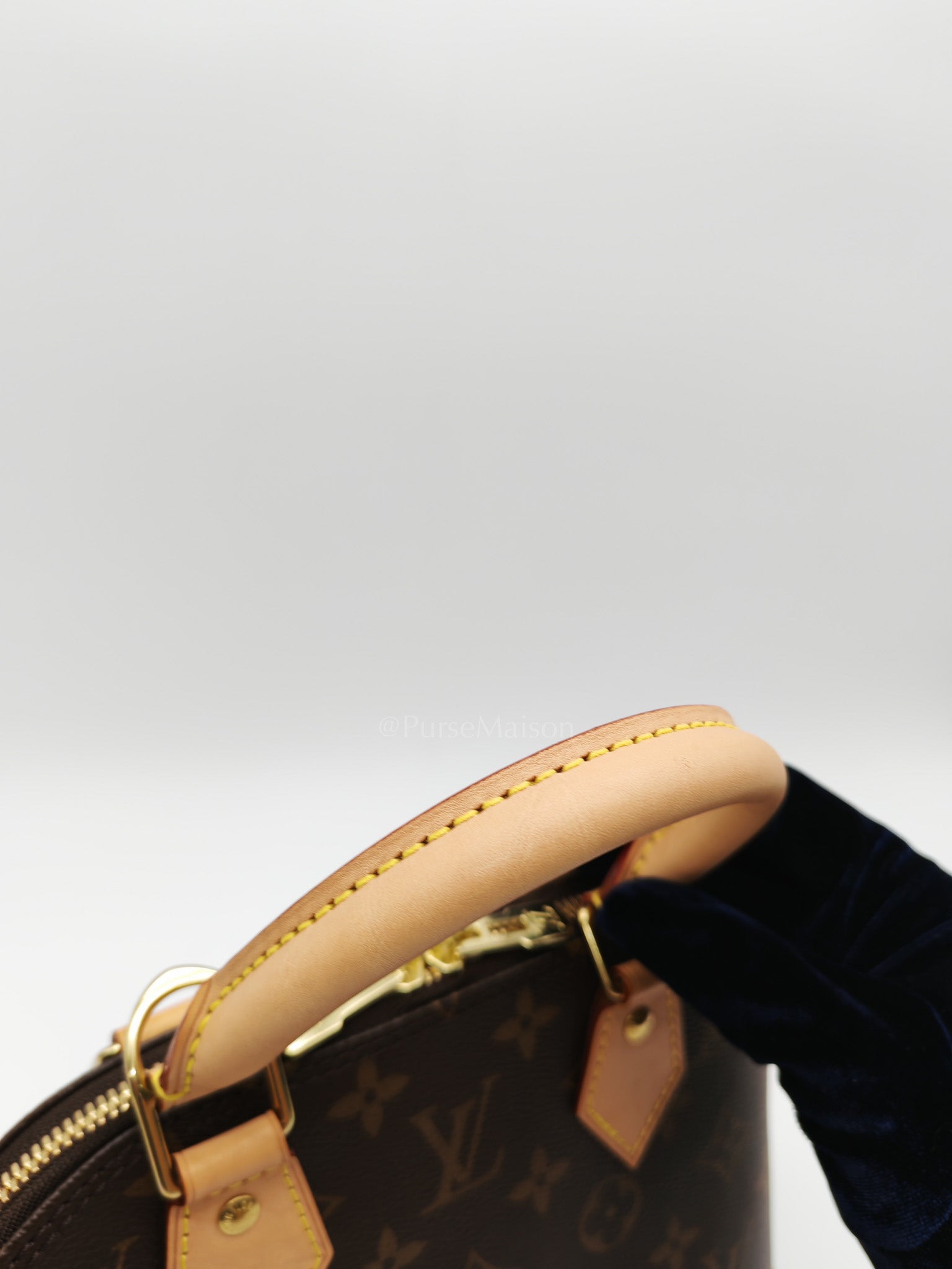 Alma BB in Monogram Canvas & Light Gold Hardware Microchip
