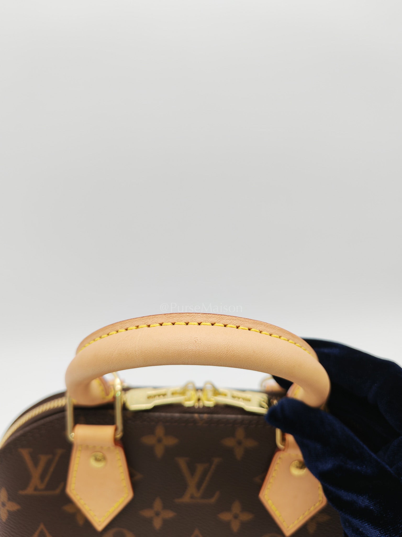 Alma BB in Monogram Canvas & Light Gold Hardware Microchip