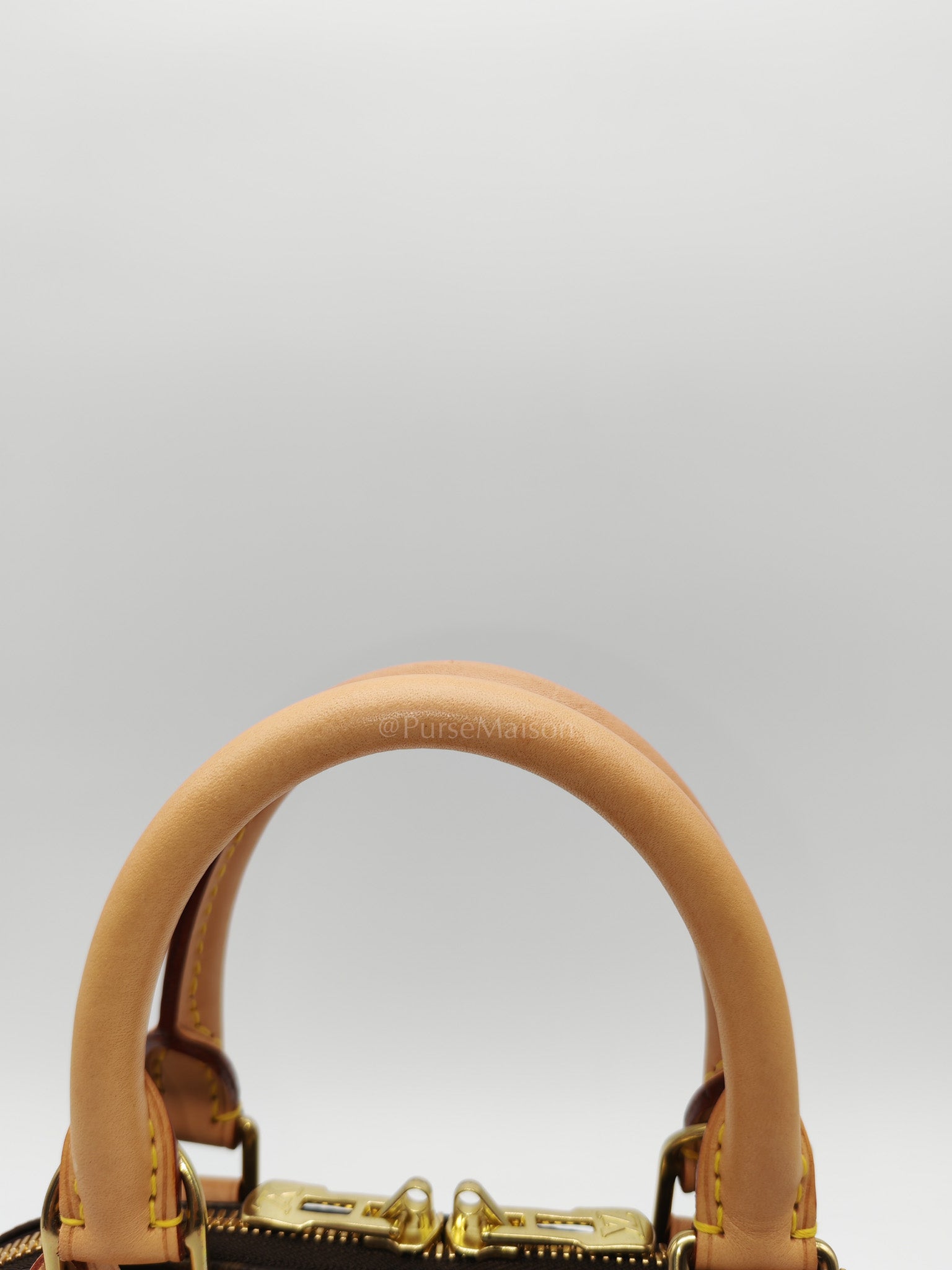 Alma BB in Monogram Canvas & Light Gold Hardware Microchip