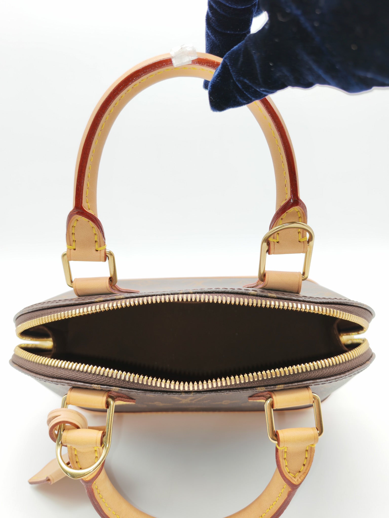 Alma BB in Monogram Canvas & Light Gold Hardware Microchip