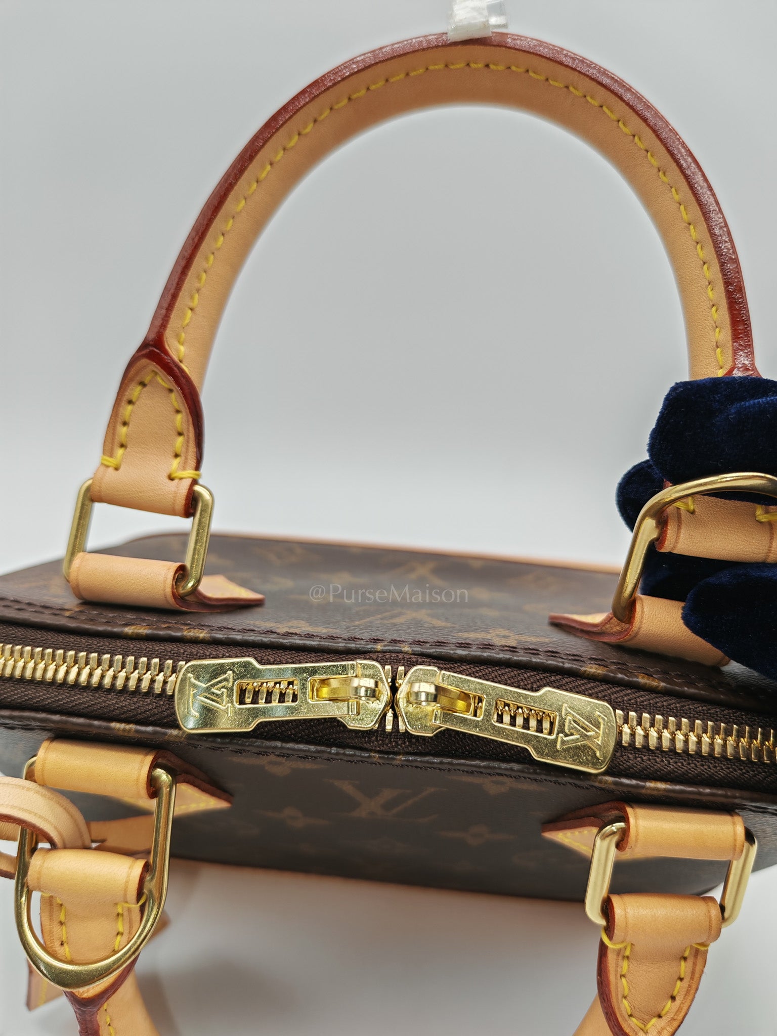 Alma BB in Monogram Canvas & Light Gold Hardware Microchip