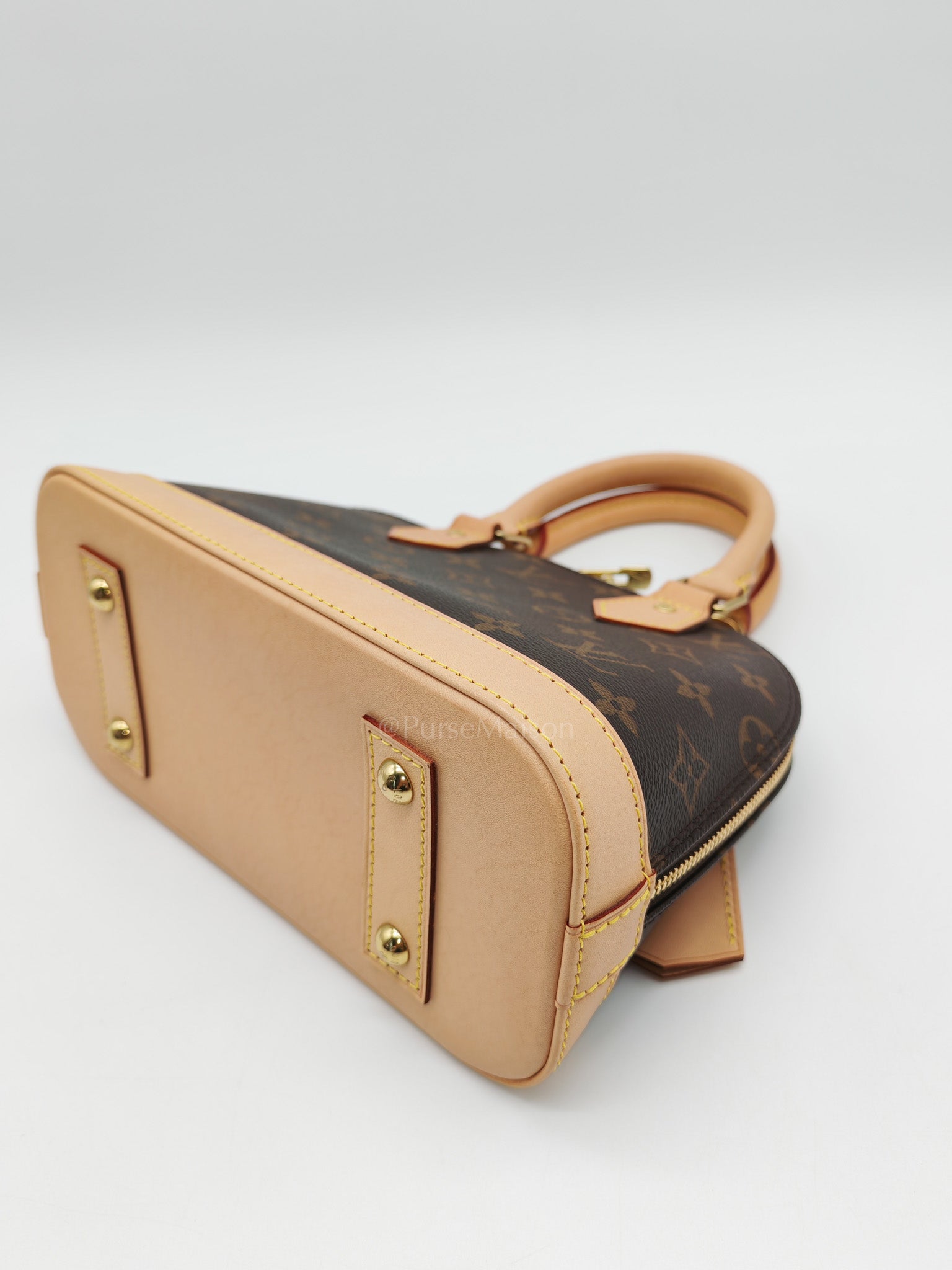 Alma BB in Monogram Canvas & Light Gold Hardware Microchip