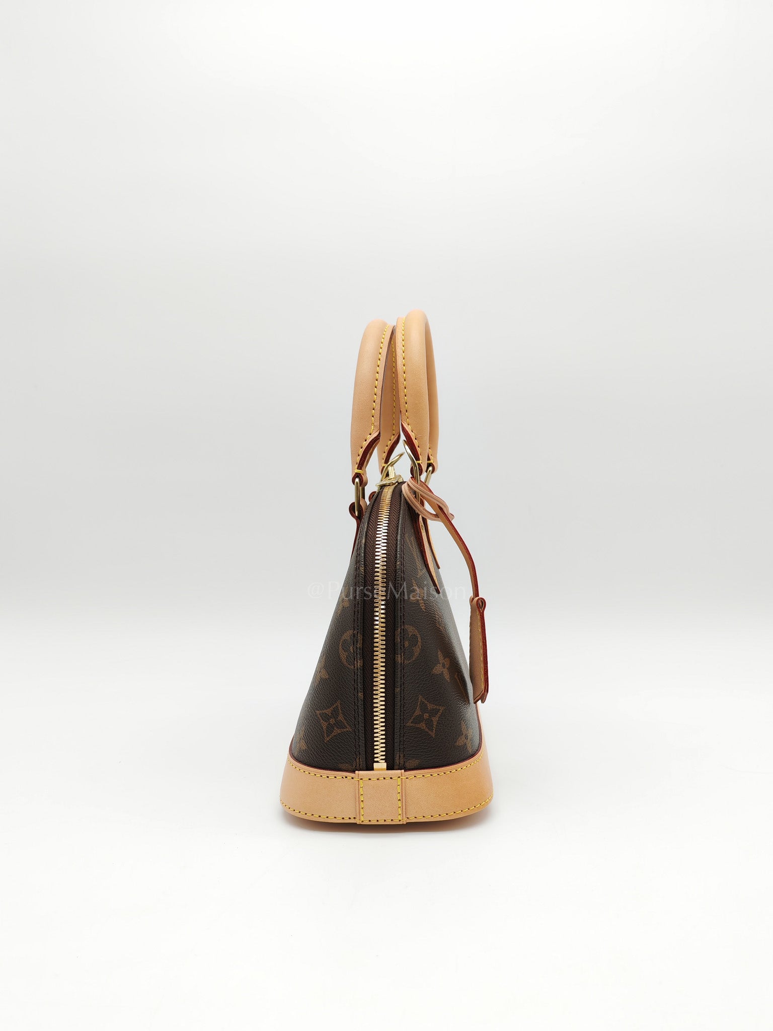Alma BB in Monogram Canvas & Light Gold Hardware Microchip