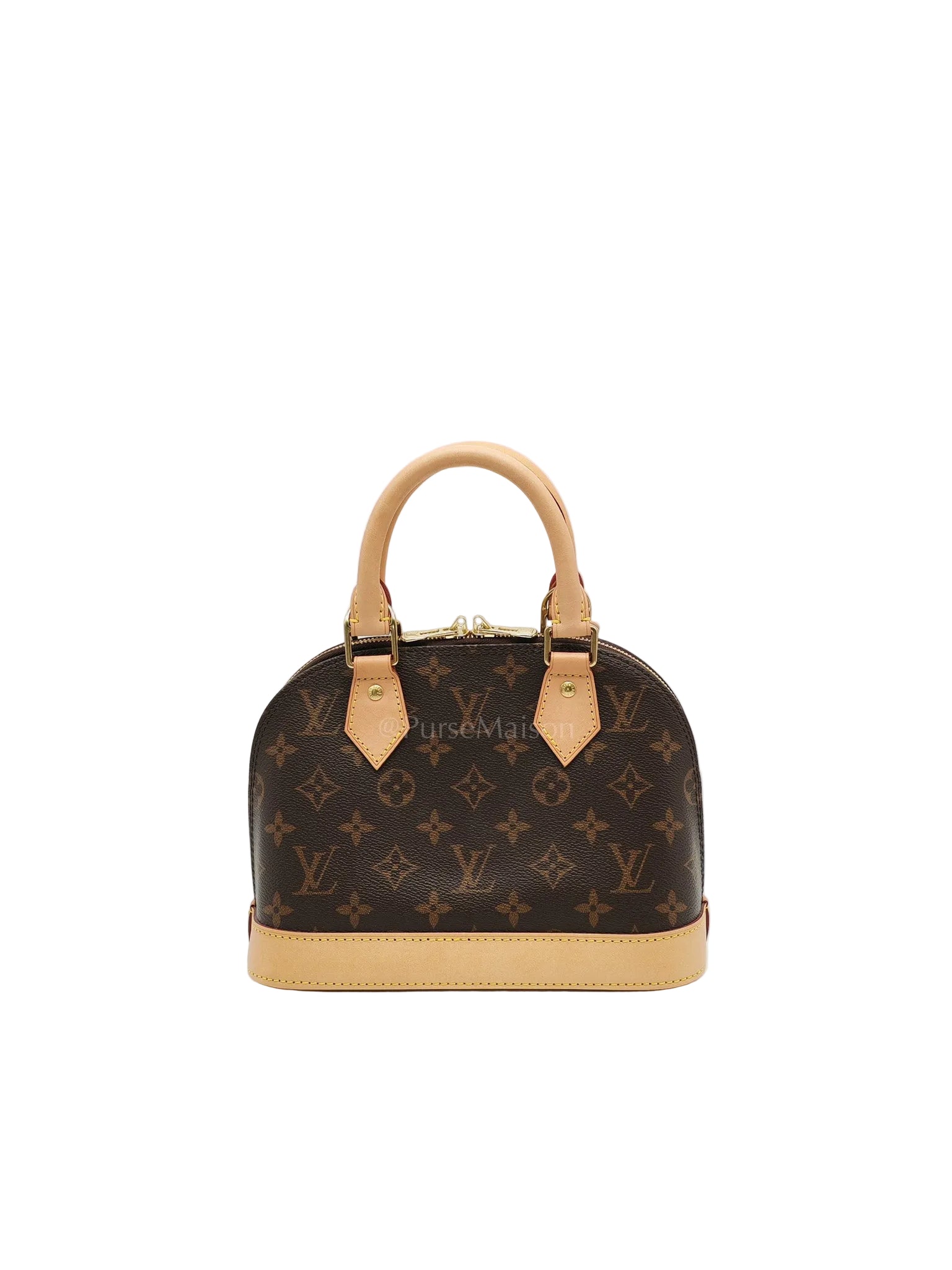 Alma BB in Monogram Canvas & Light Gold Hardware Microchip