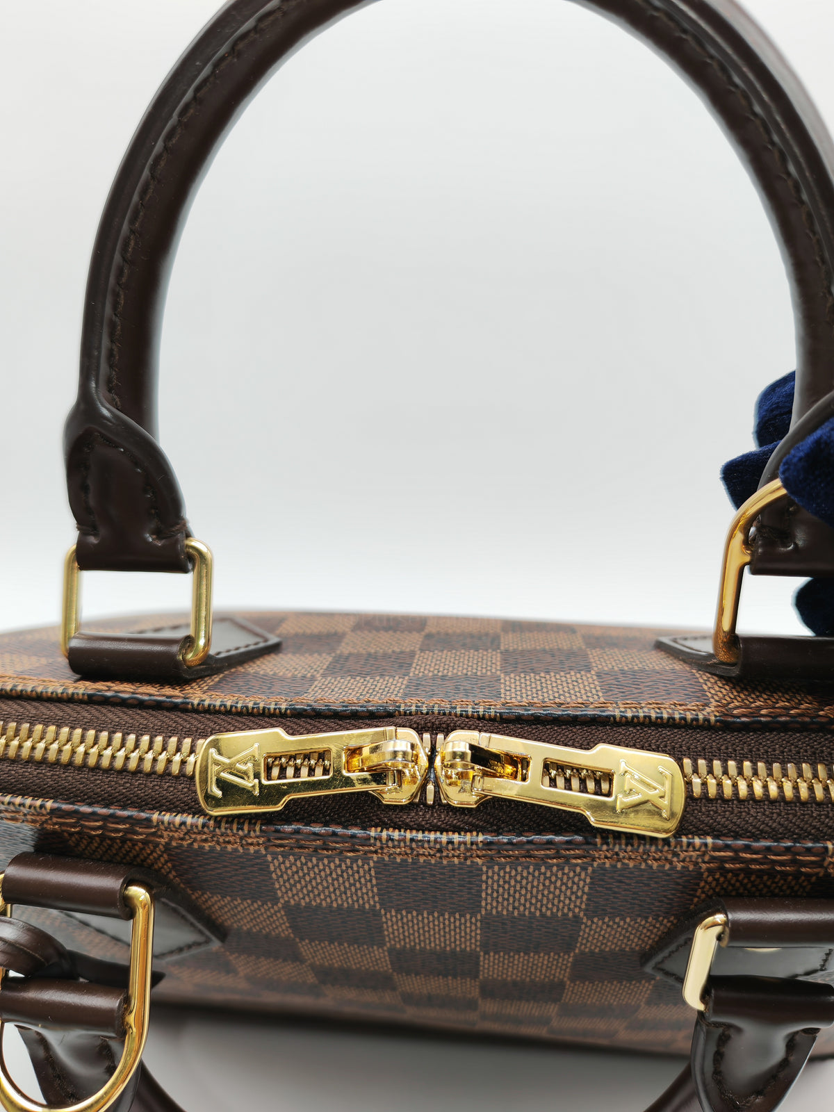 Louis Vuitton Alma PM in Damier Ebene Canvas and Gold Hardware (Datecode: AR2260) | Purse Maison Luxury Bags Shop