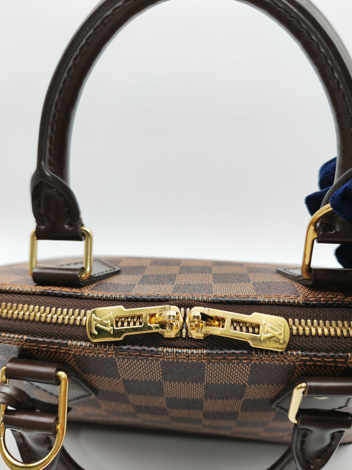 Louis Vuitton Alma PM in Damier Ebene Canvas and Gold Hardware (Datecode: AR2260) | Purse Maison Luxury Bags Shop