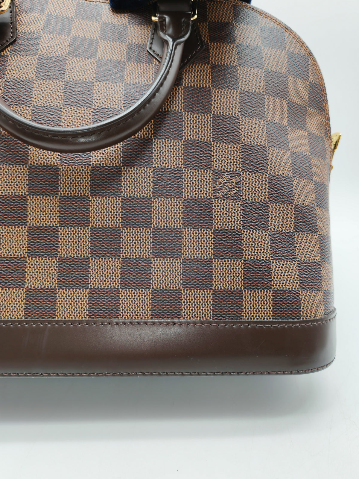 Louis Vuitton Alma PM in Damier Ebene Canvas and Gold Hardware (Datecode: AR2260) | Purse Maison Luxury Bags Shop