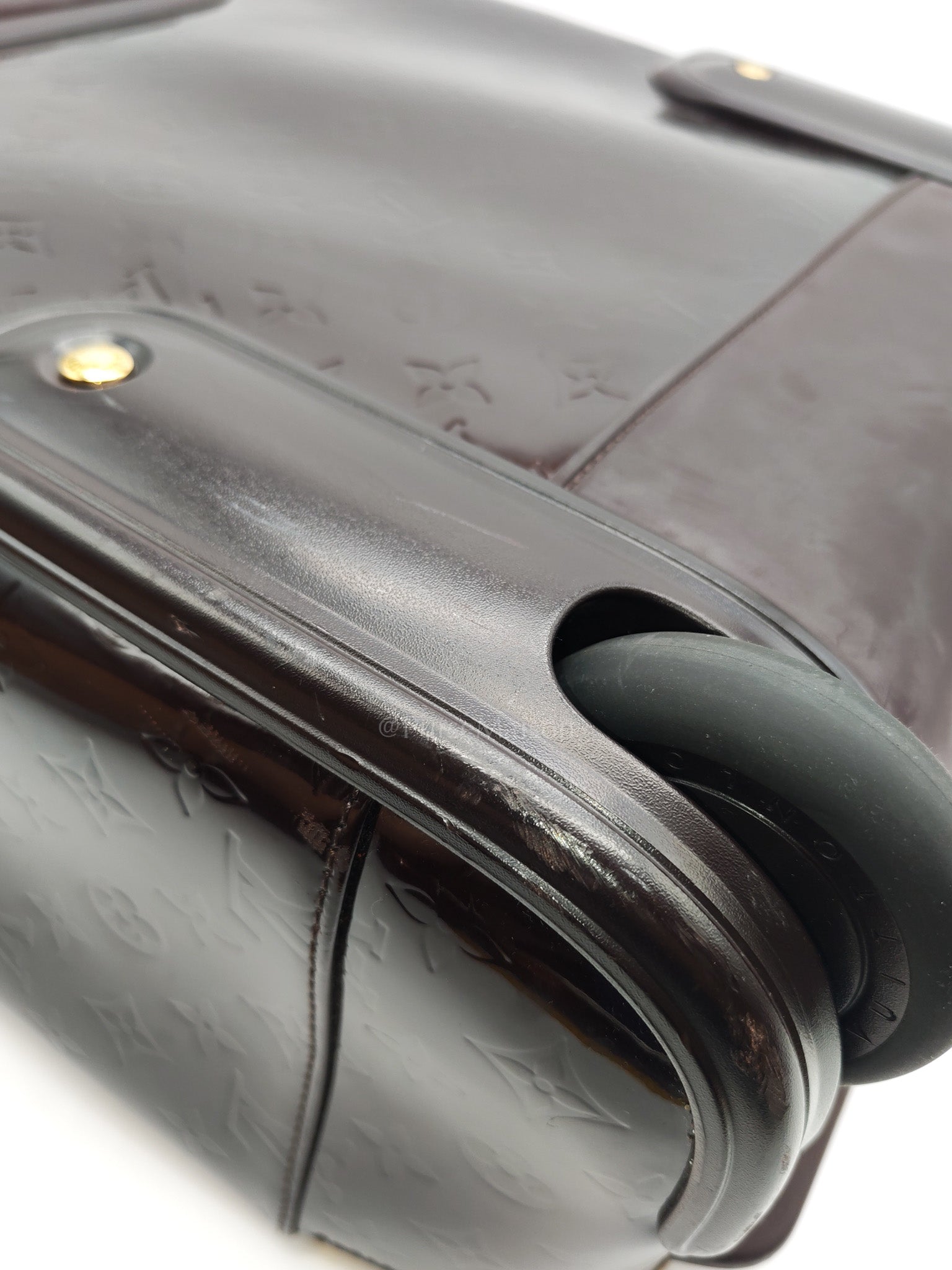 Amarante Monogram Vernis Pegase 45 Burgundy Patent Luggage (Date Code: MB4151) | Purse Maison Luxury Bags Shop