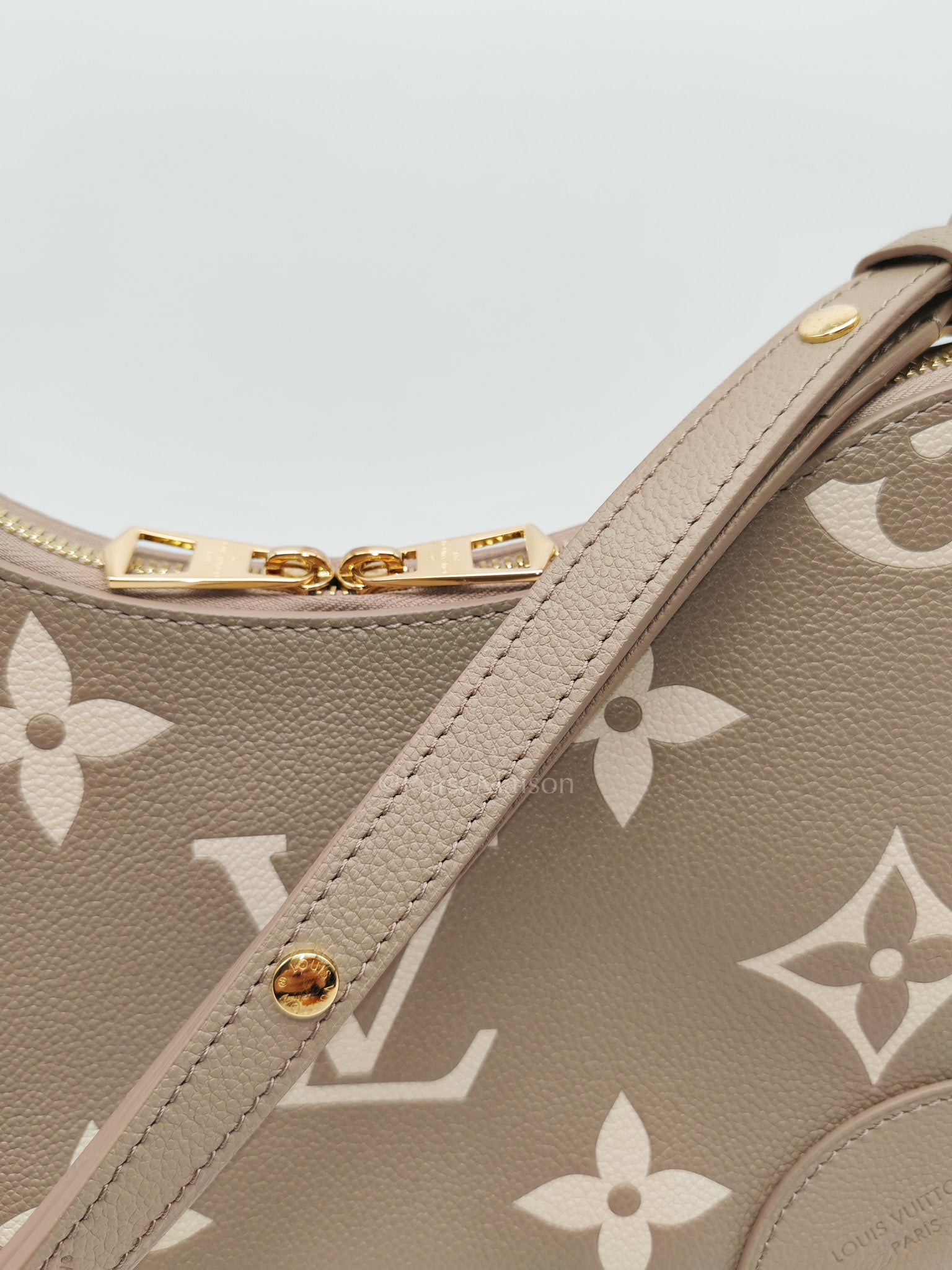 Louis Vuitton Bagatelle NM Monogram Empreinte Bicolor Two Way Bag Microchip | Purse Maison Luxury Bags Shop