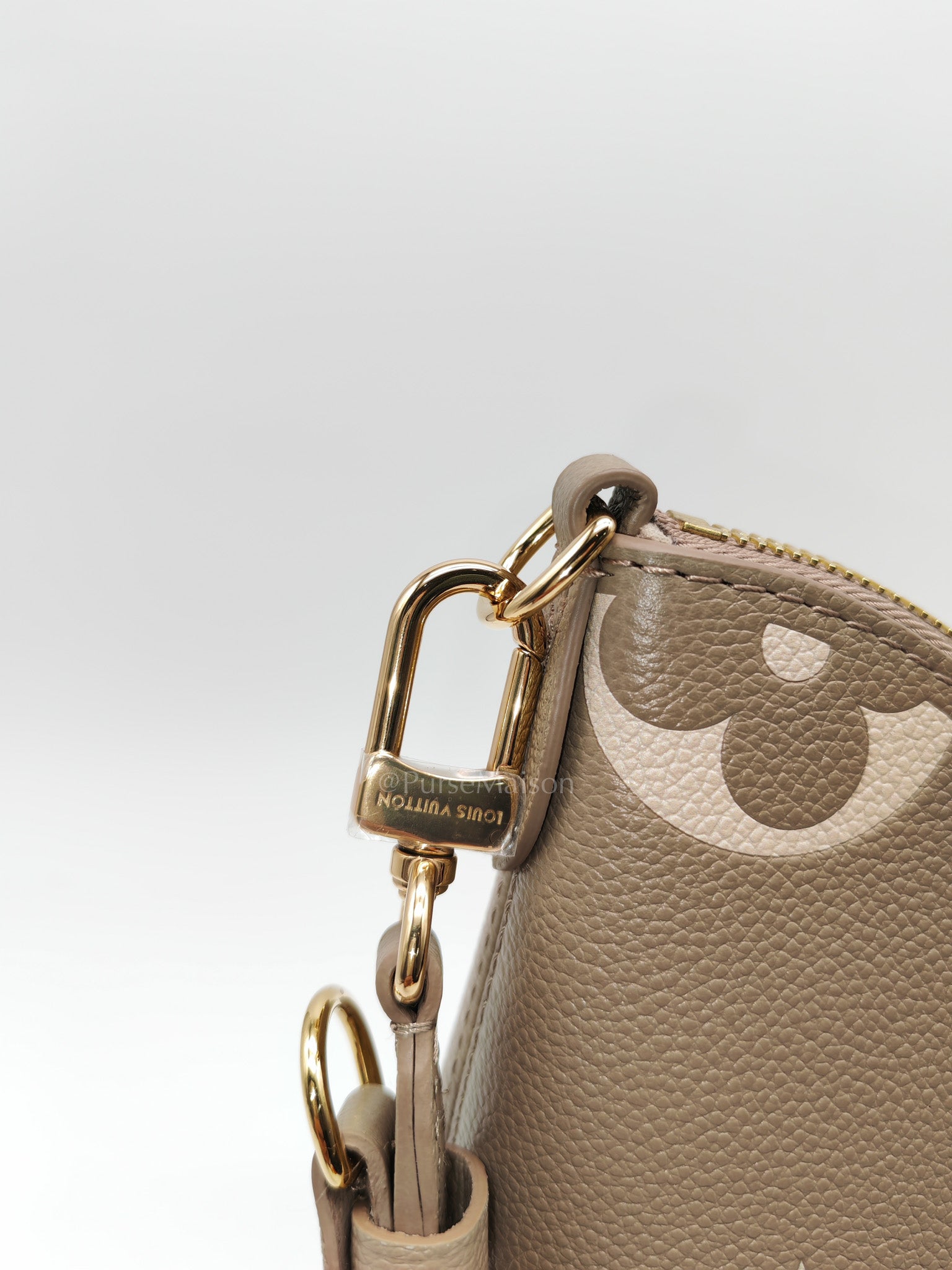Louis Vuitton Bagatelle NM Monogram Empreinte Bicolor Two Way Bag Microchip | Purse Maison Luxury Bags Shop