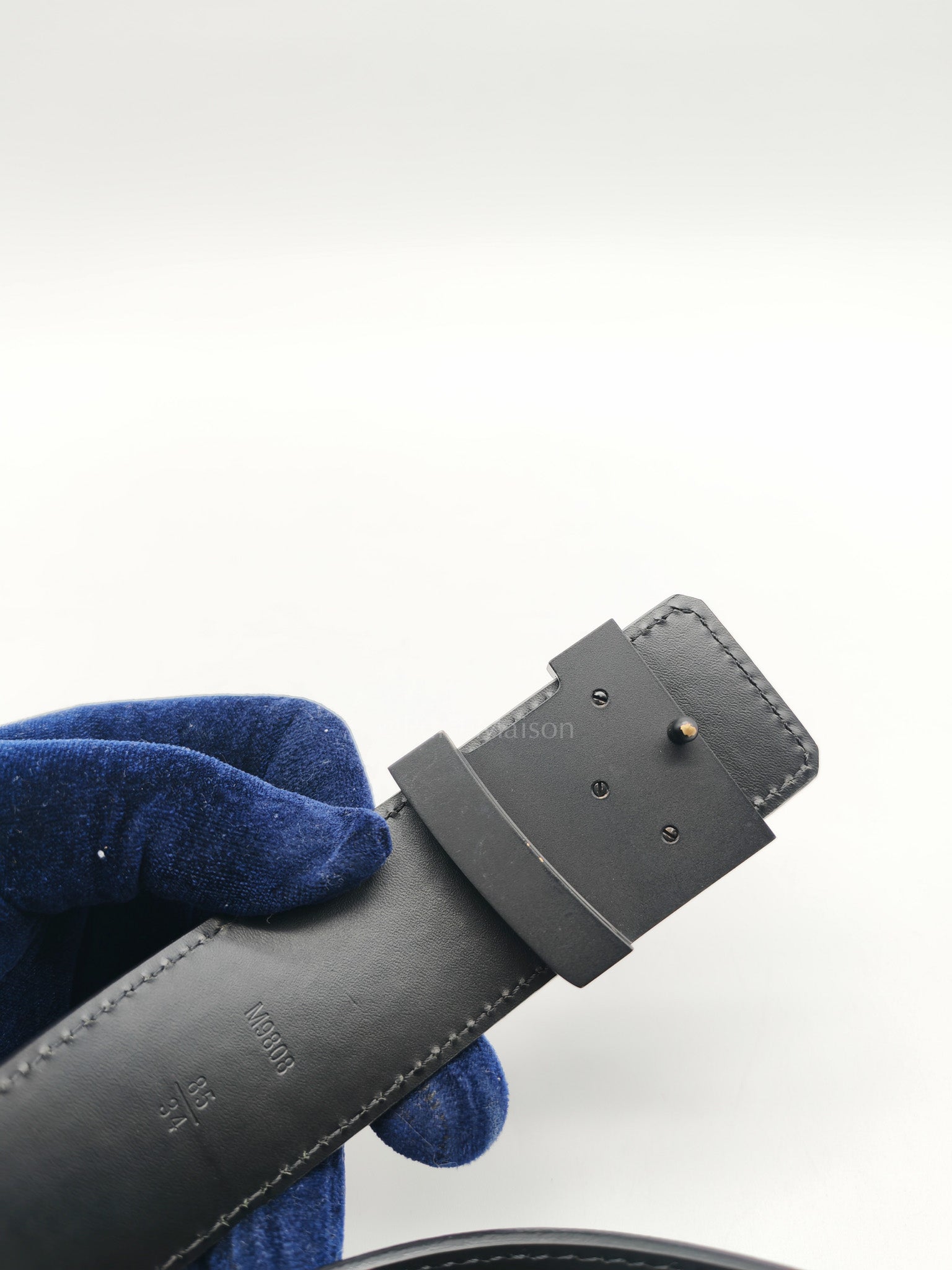 Louis Vuitton Belt in Damier Graphite Coated Canvas & Leather Size 85cm x 34cm | Purse Maison Luxury Bags Shop