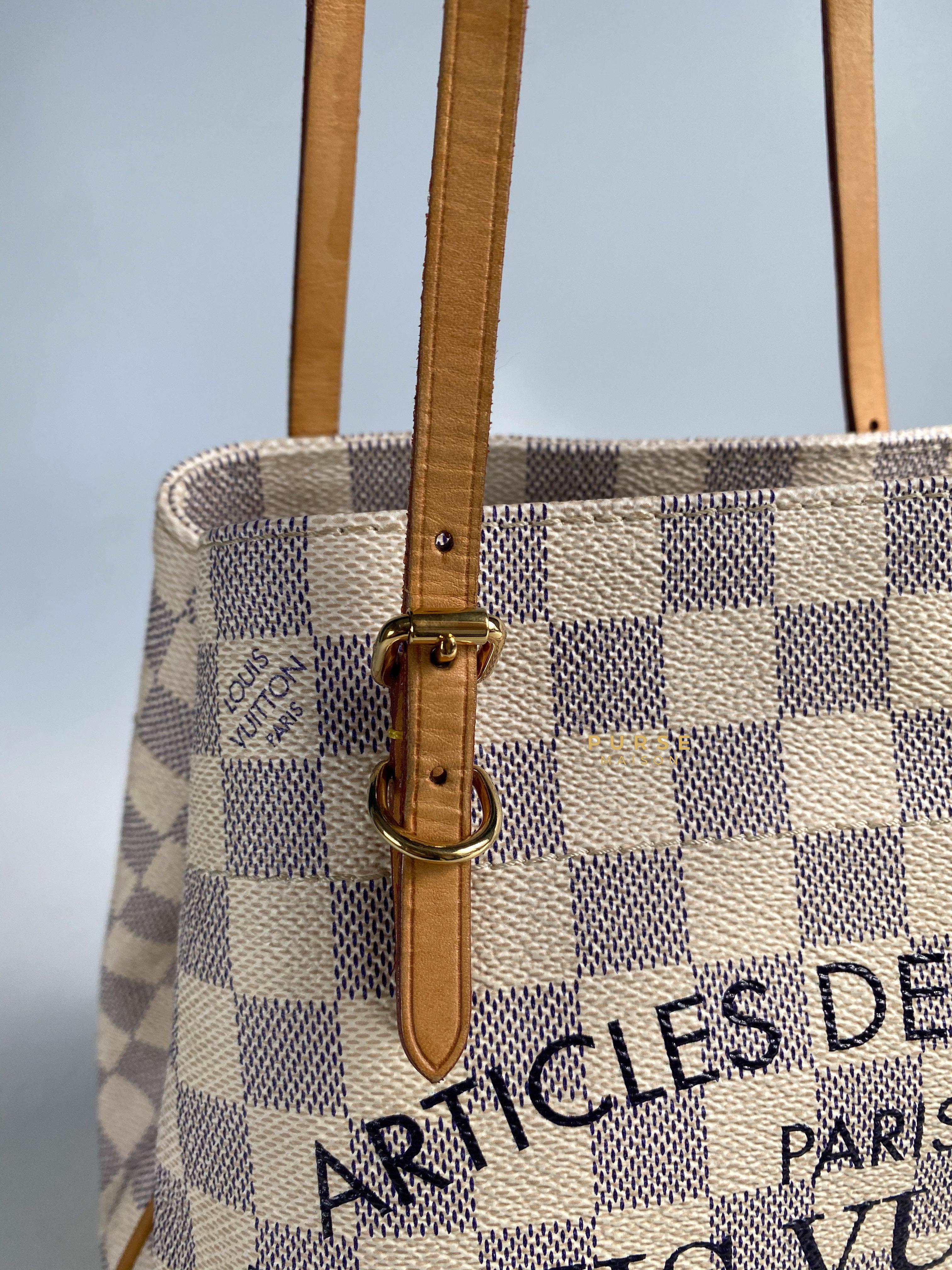 Louis Vuitton Cabas Adventure PM in Damier Azure Canvas (Date code: DU1194) | Purse Maison Luxury Bags Shop