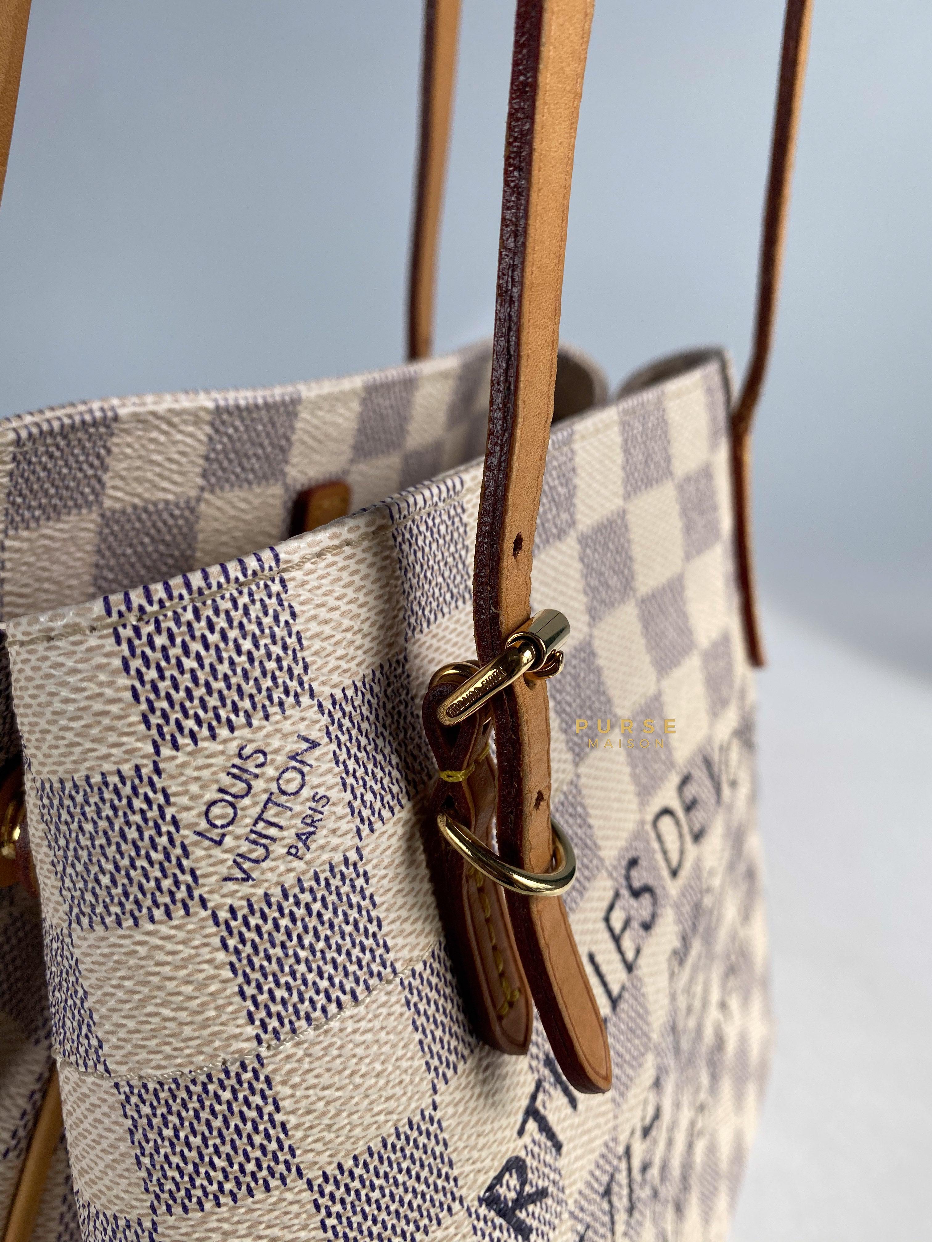 Louis Vuitton Cabas Adventure PM in Damier Azure Canvas (Date code: DU1194) | Purse Maison Luxury Bags Shop