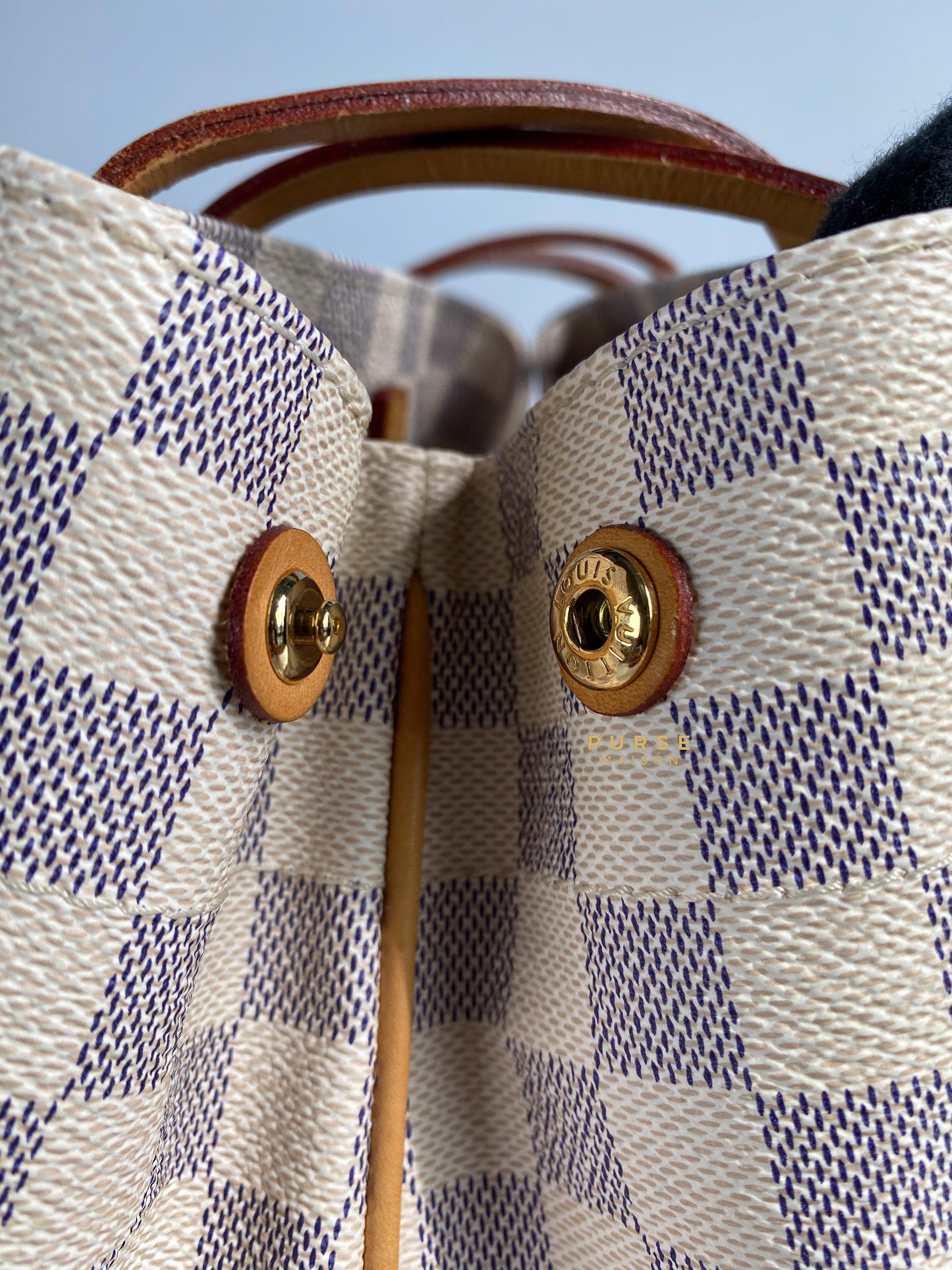 Louis Vuitton Cabas Adventure PM in Damier Azure Canvas (Date code: DU1194) | Purse Maison Luxury Bags Shop