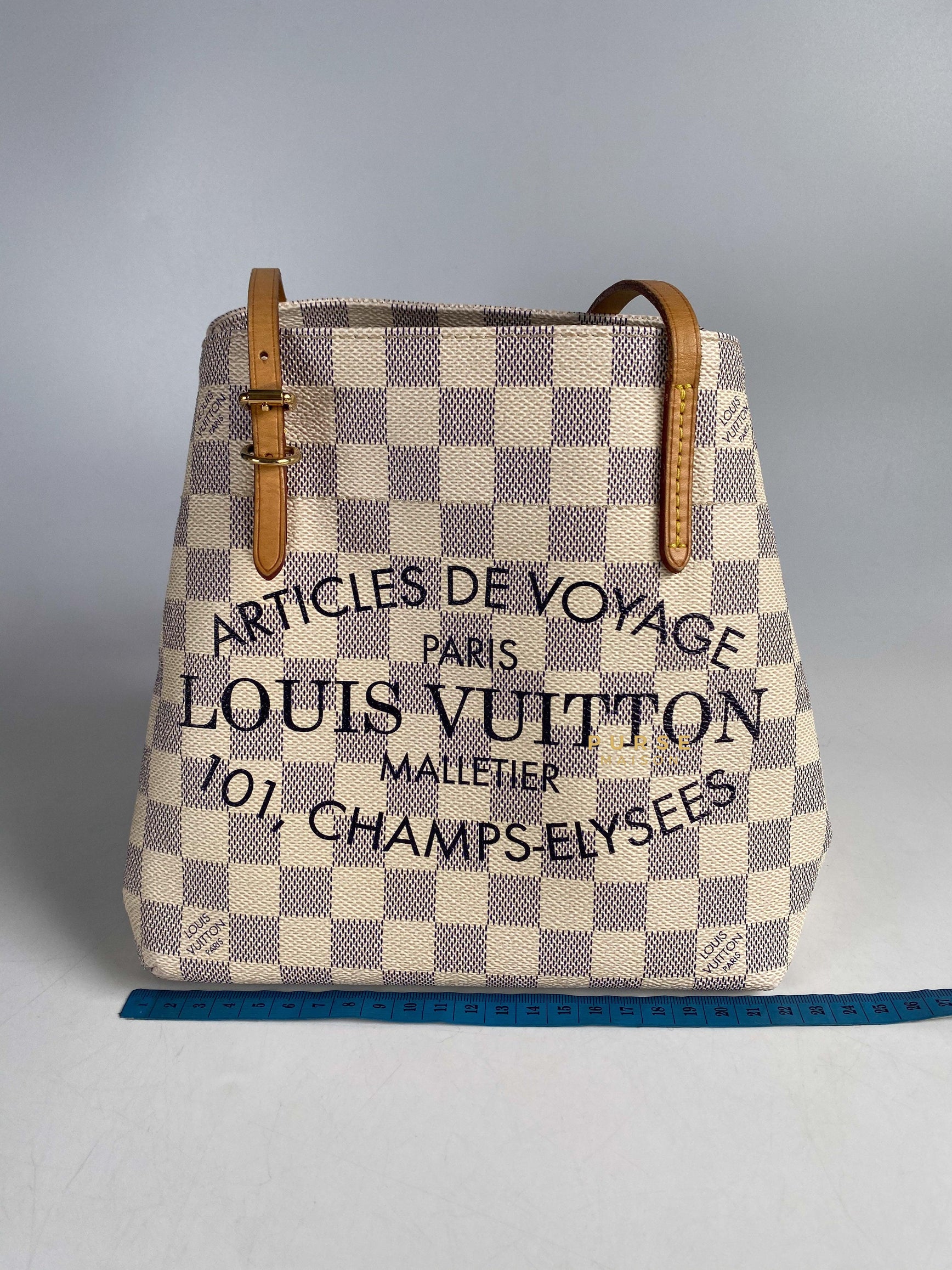 Louis Vuitton Cabas Adventure PM in Damier Azure Canvas (Date code: DU1194) | Purse Maison Luxury Bags Shop