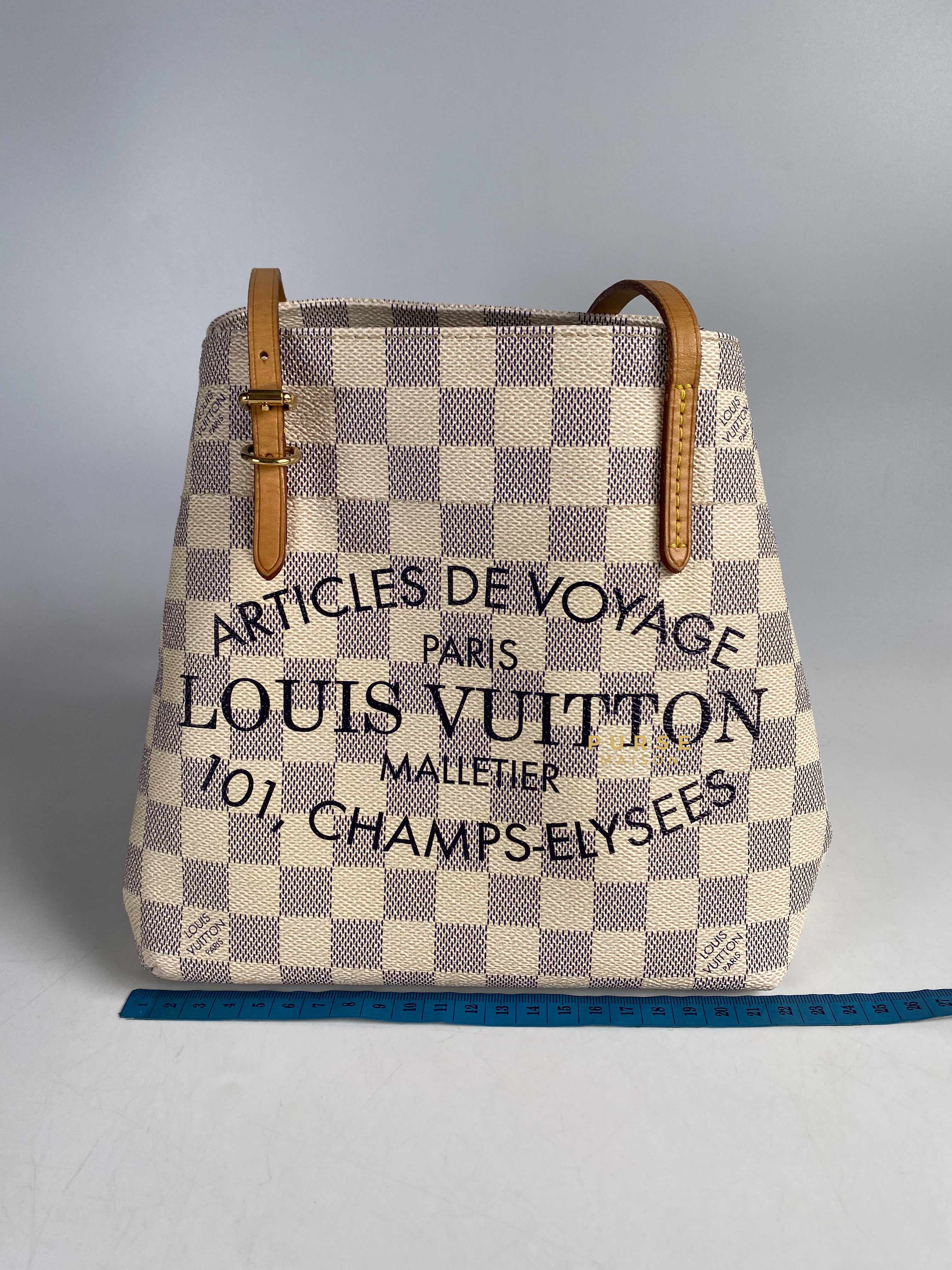 Louis Vuitton Cabas Adventure PM in Damier Azure Canvas (Date code: DU1194) | Purse Maison Luxury Bags Shop