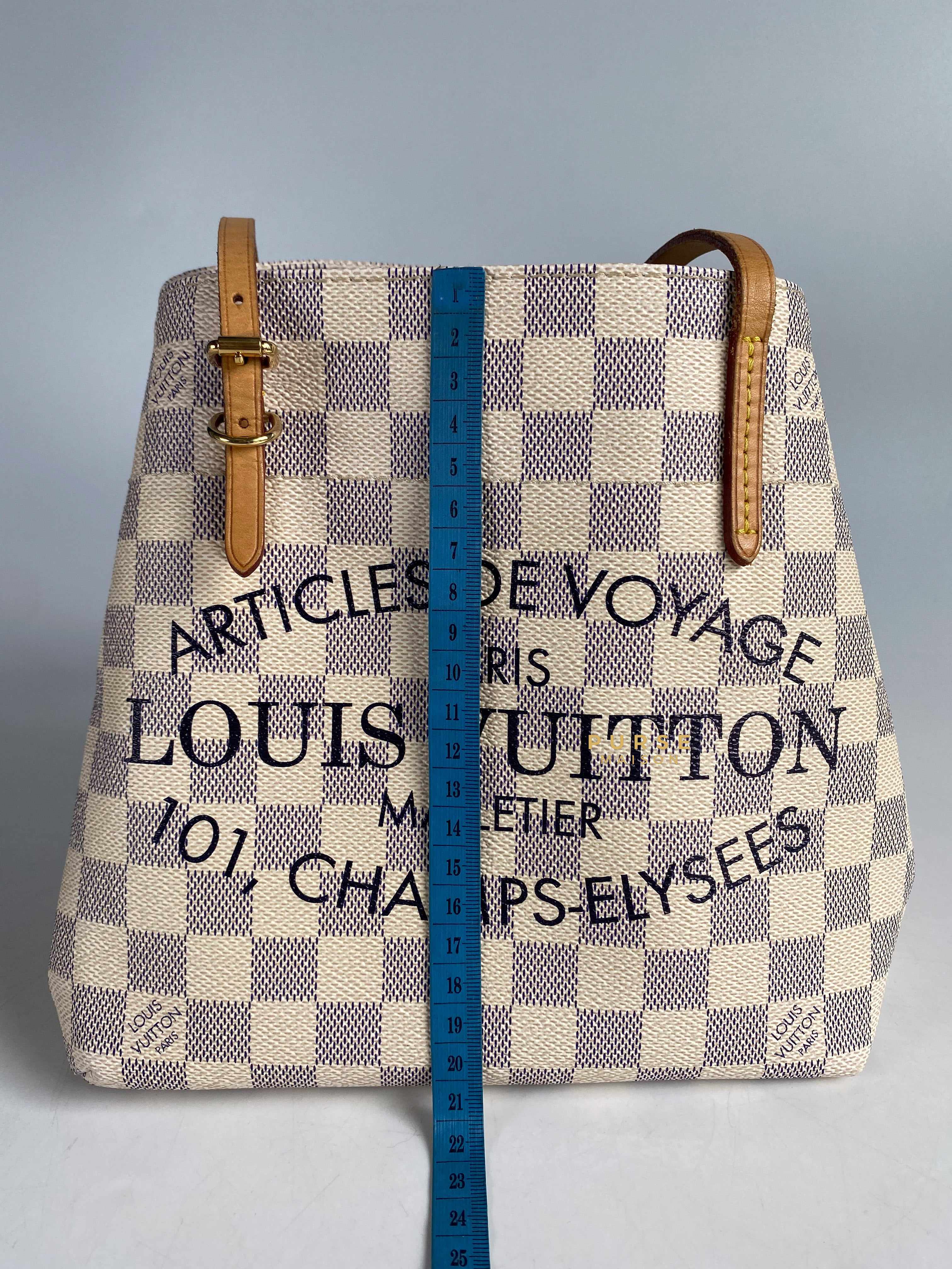 Louis Vuitton Cabas Adventure PM in Damier Azure Canvas (Date code: DU1194) | Purse Maison Luxury Bags Shop