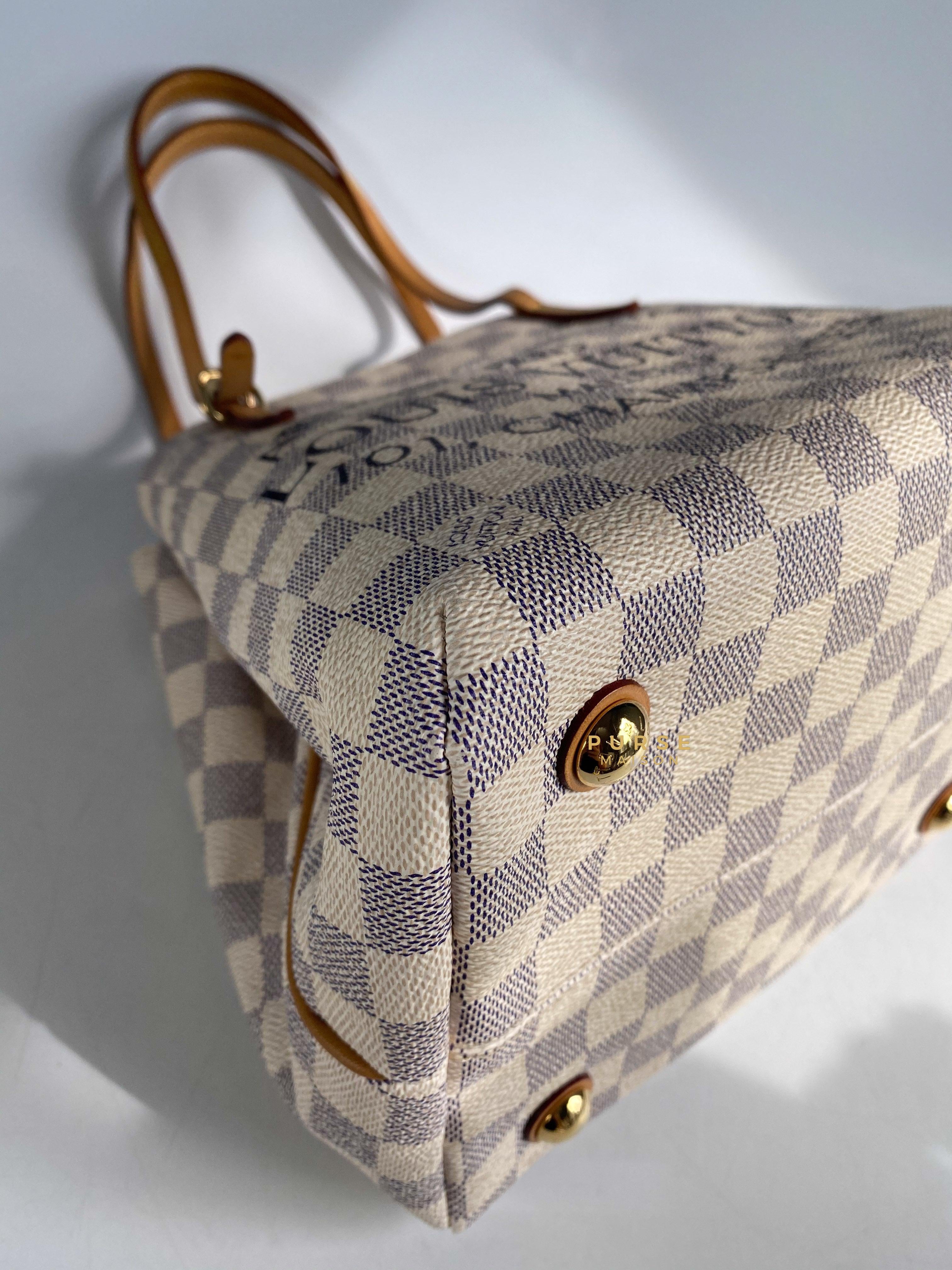 Louis Vuitton Cabas Adventure PM in Damier Azure Canvas (Date code: DU1194) | Purse Maison Luxury Bags Shop