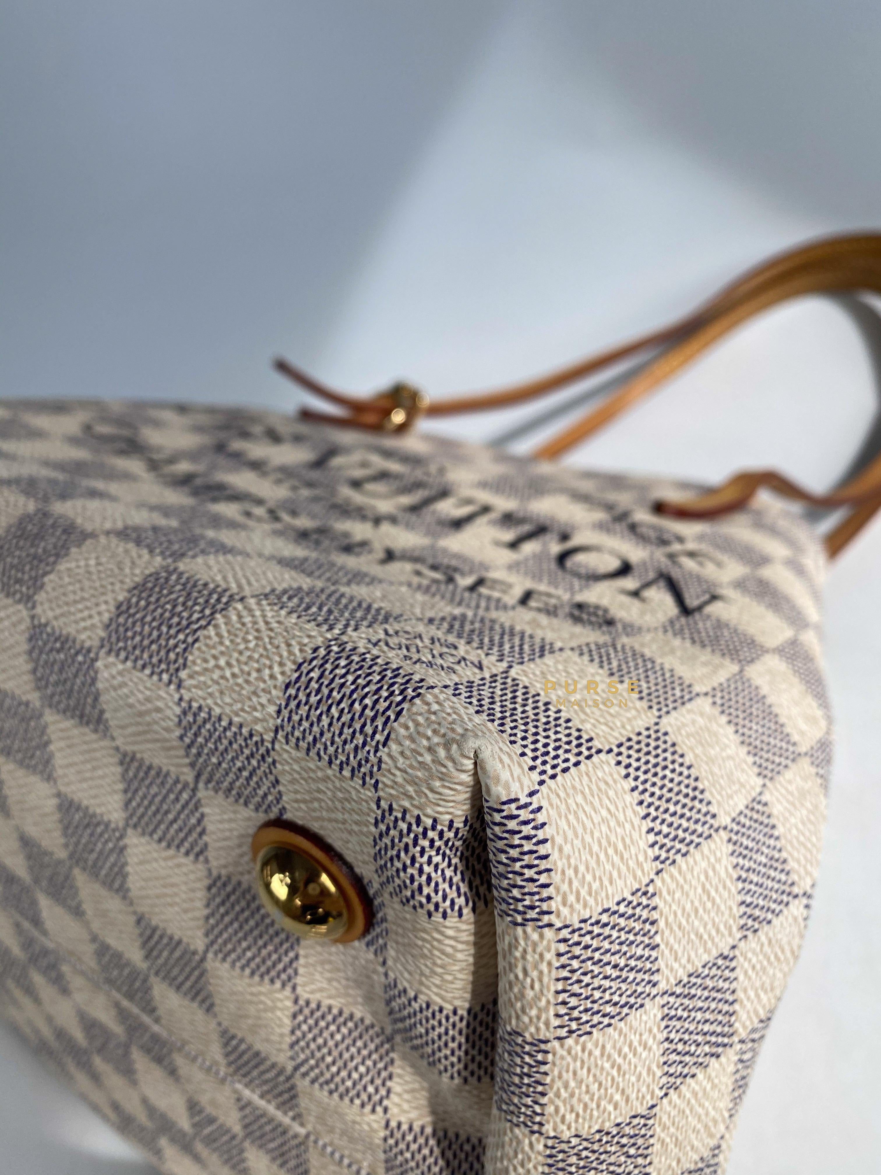 Louis Vuitton Cabas Adventure PM in Damier Azure Canvas (Date code: DU1194) | Purse Maison Luxury Bags Shop
