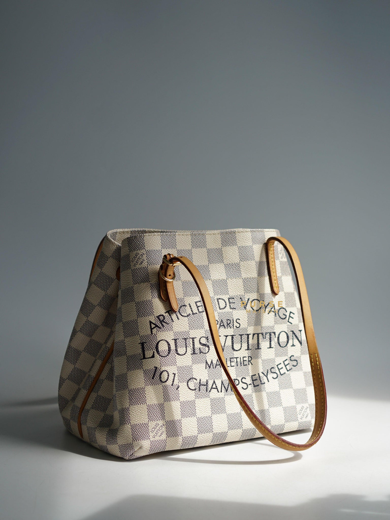 Louis Vuitton Cabas Adventure PM in Damier Azure Canvas (Date code: DU1194) | Purse Maison Luxury Bags Shop