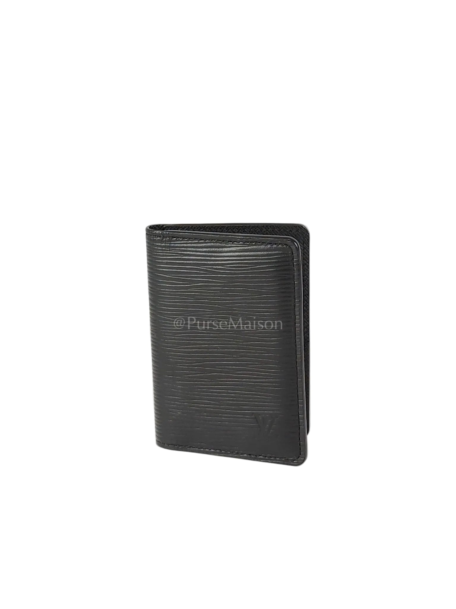 Card Holder in Black Epi Leather (Date code: CT4129) | Purse Maison Luxury Bags Shop