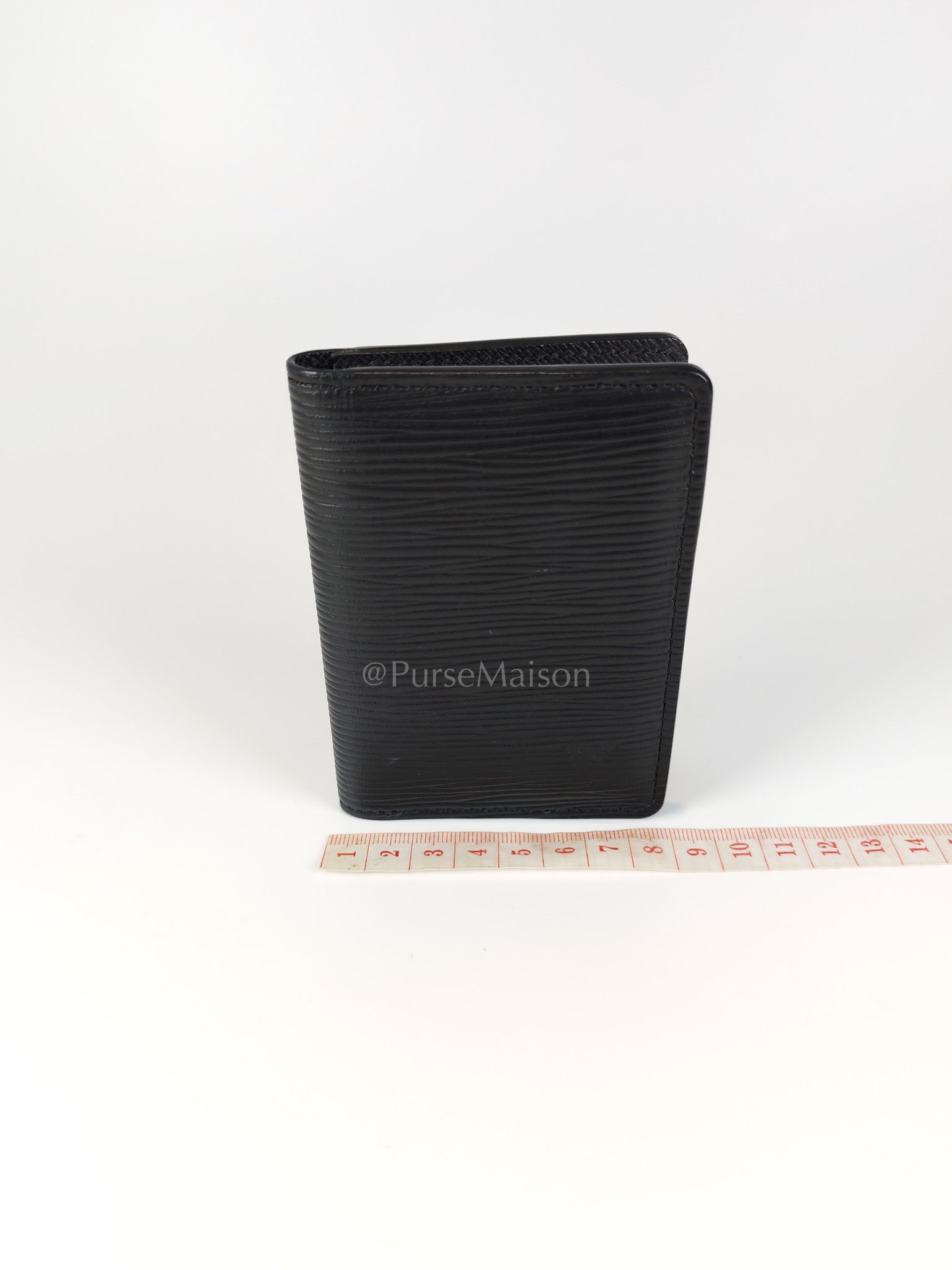 Card Holder in Black Epi Leather (Date code: CT4129) | Purse Maison Luxury Bags Shop