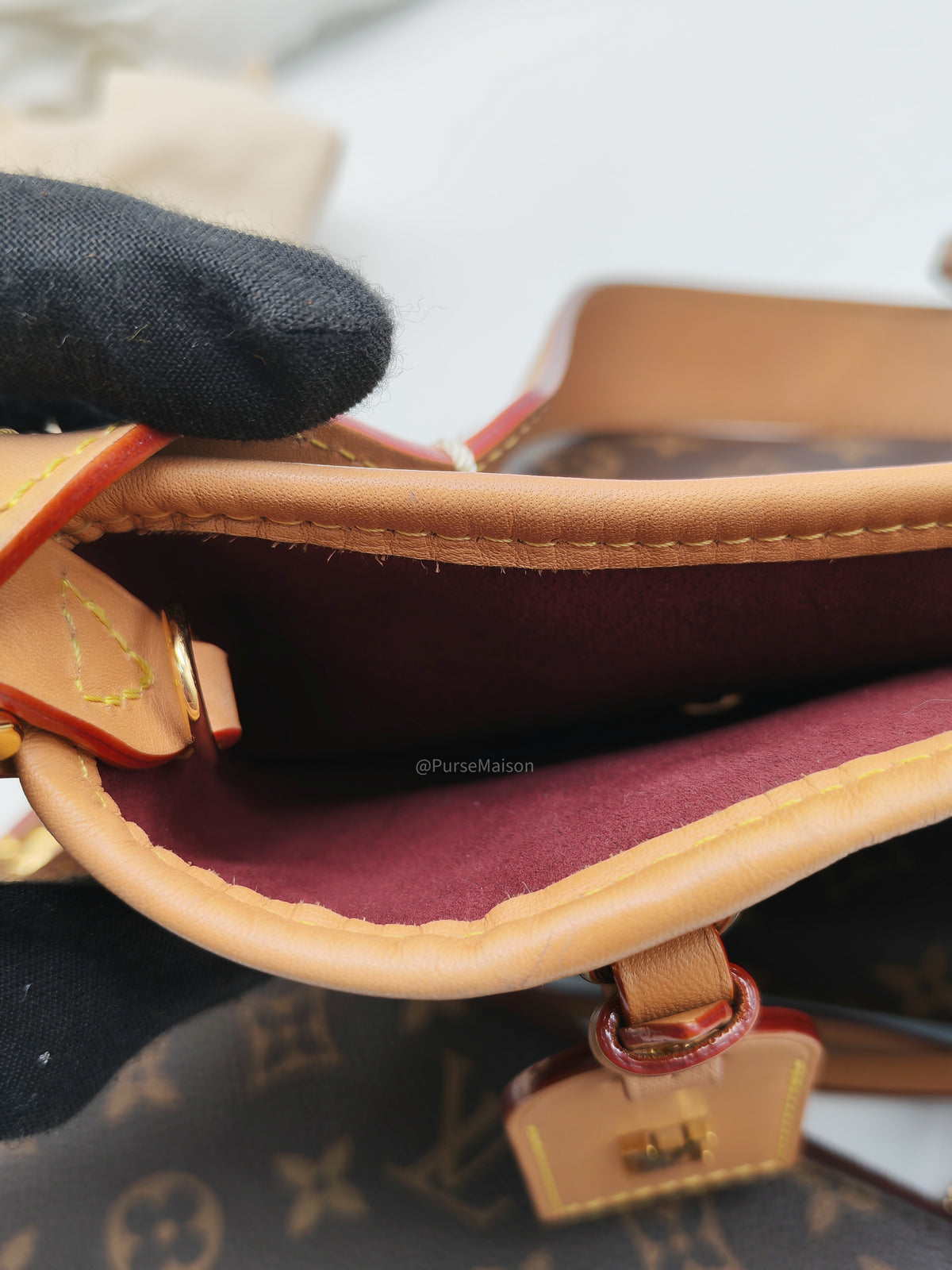 Louis Vuitton Carry All PM in Monogram Canvas and Gold Hardware Mircochip | Purse Maison Luxury Bags Shop