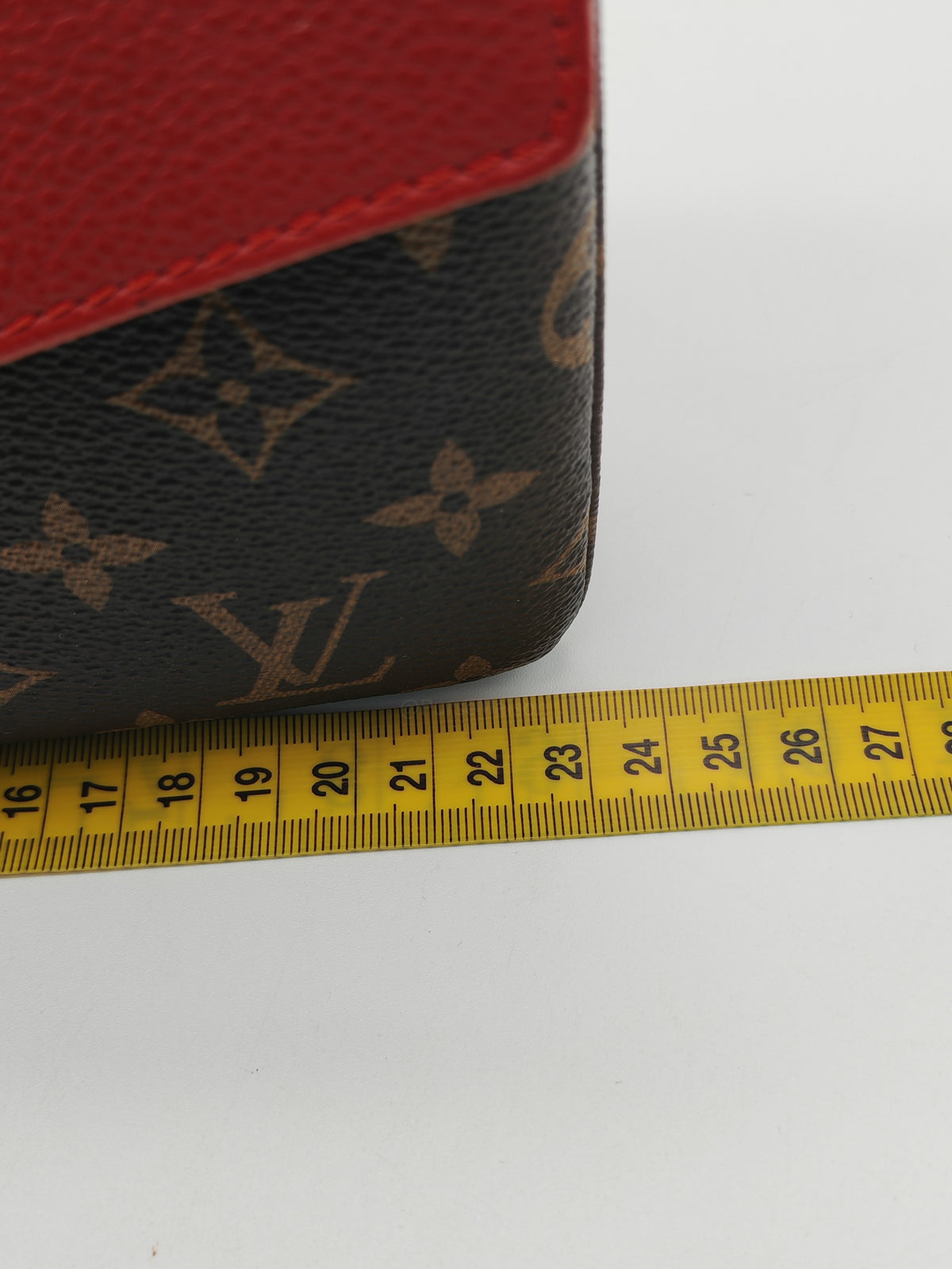 Louis Vuitton Cerise Twice Pochette Bag in Red Leather with Monogram Canvas (Date Code: AR4125) | Purse Maison Luxury Bags Shop