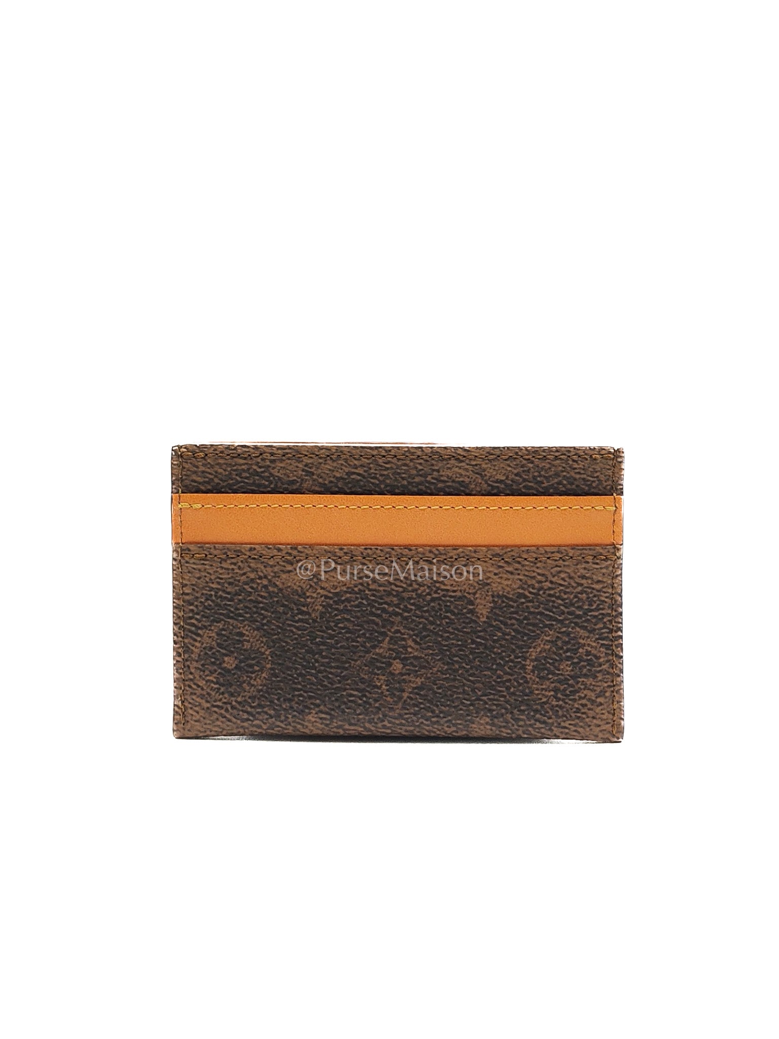 Louis Vuitton Double Card Holder in Red Graffiti Style Logo Monogram Dust Canvas | Purse Maison Luxury Bags Shop