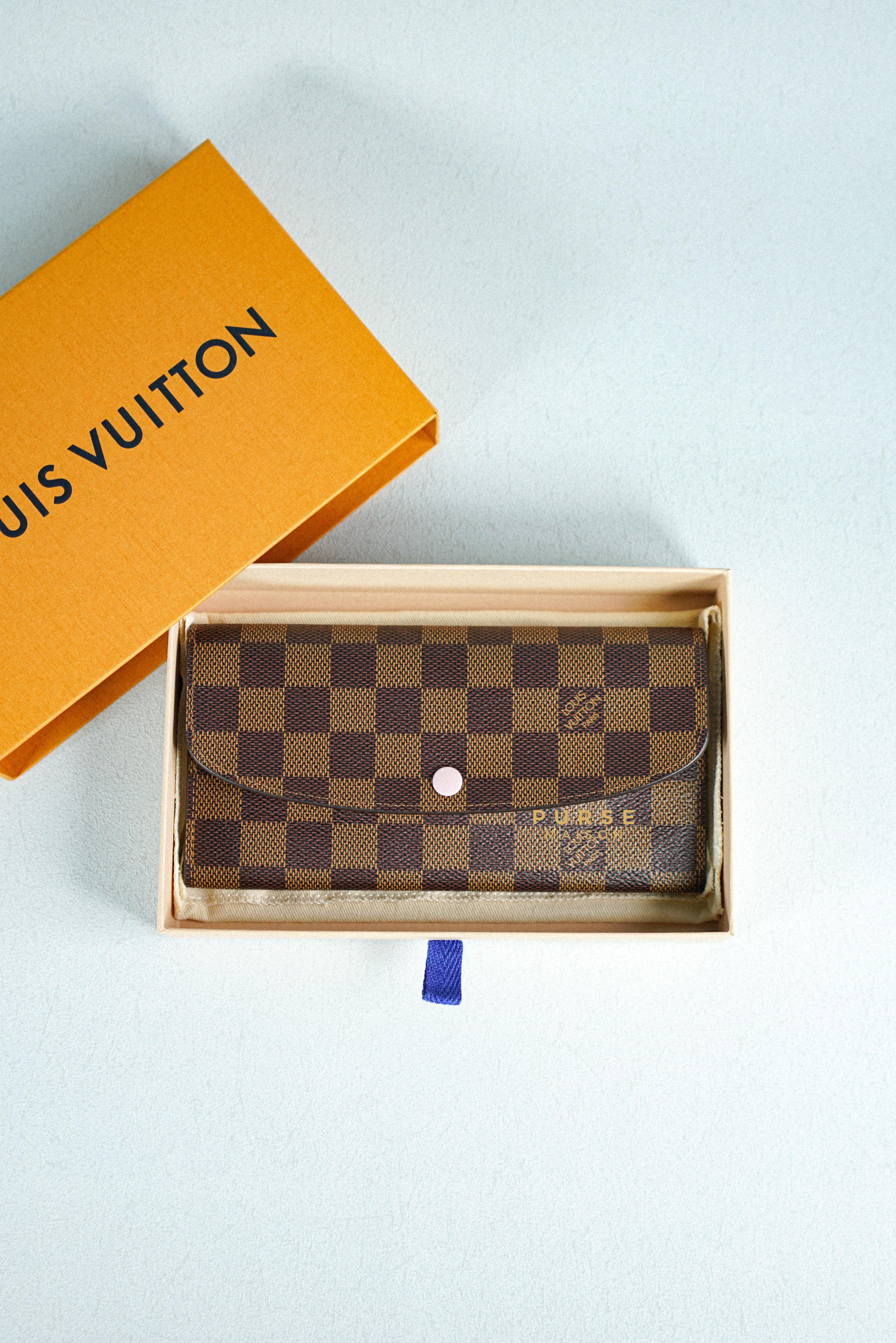 Louis Vuitton Emilie Wallet in Monogram Canvas and Rose Ballerine (Microchip) | Purse Maison Luxury Bags Shop