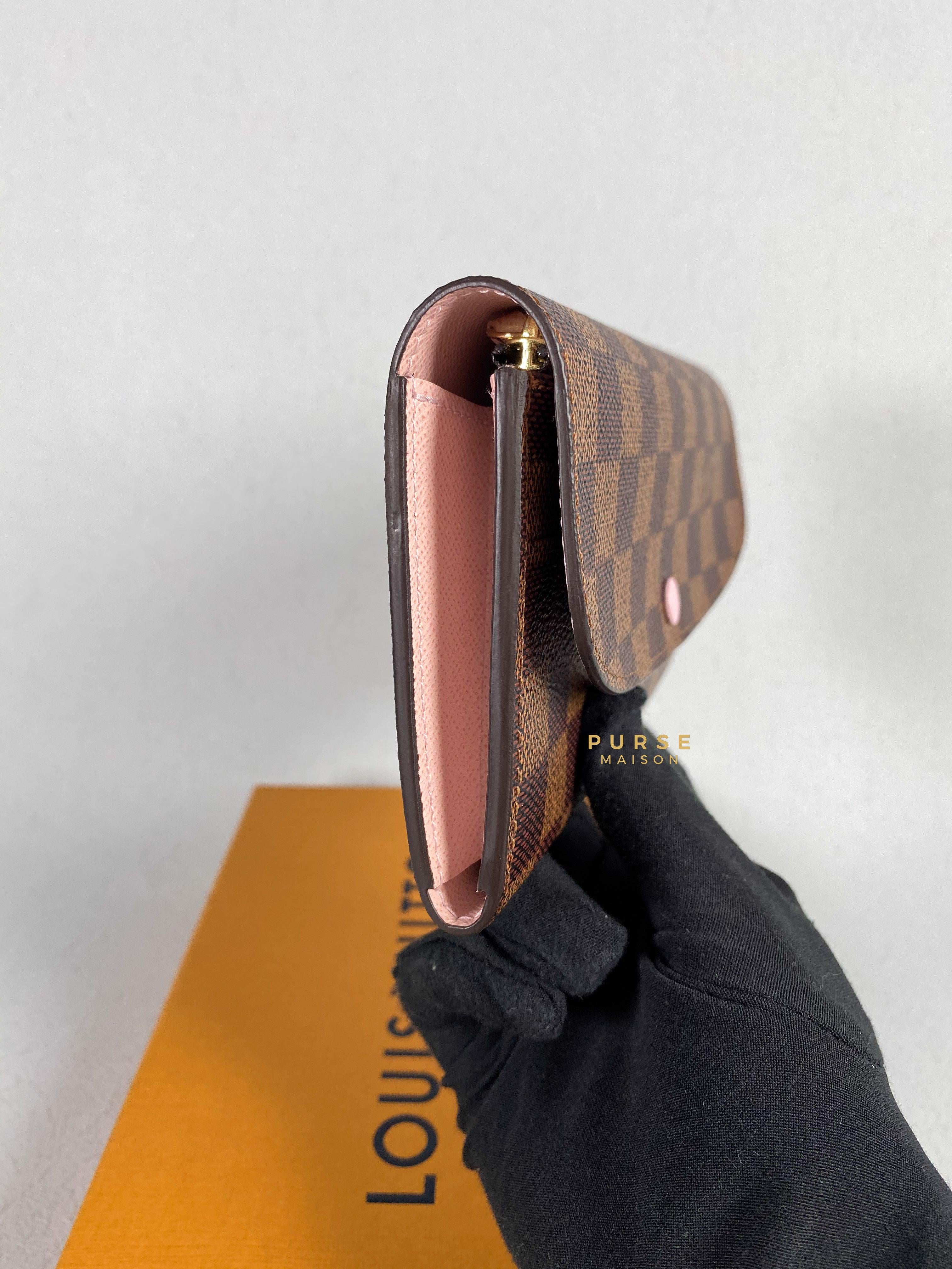 Louis Vuitton Emilie Wallet in Monogram Canvas and Rose Ballerine (Microchip) | Purse Maison Luxury Bags Shop