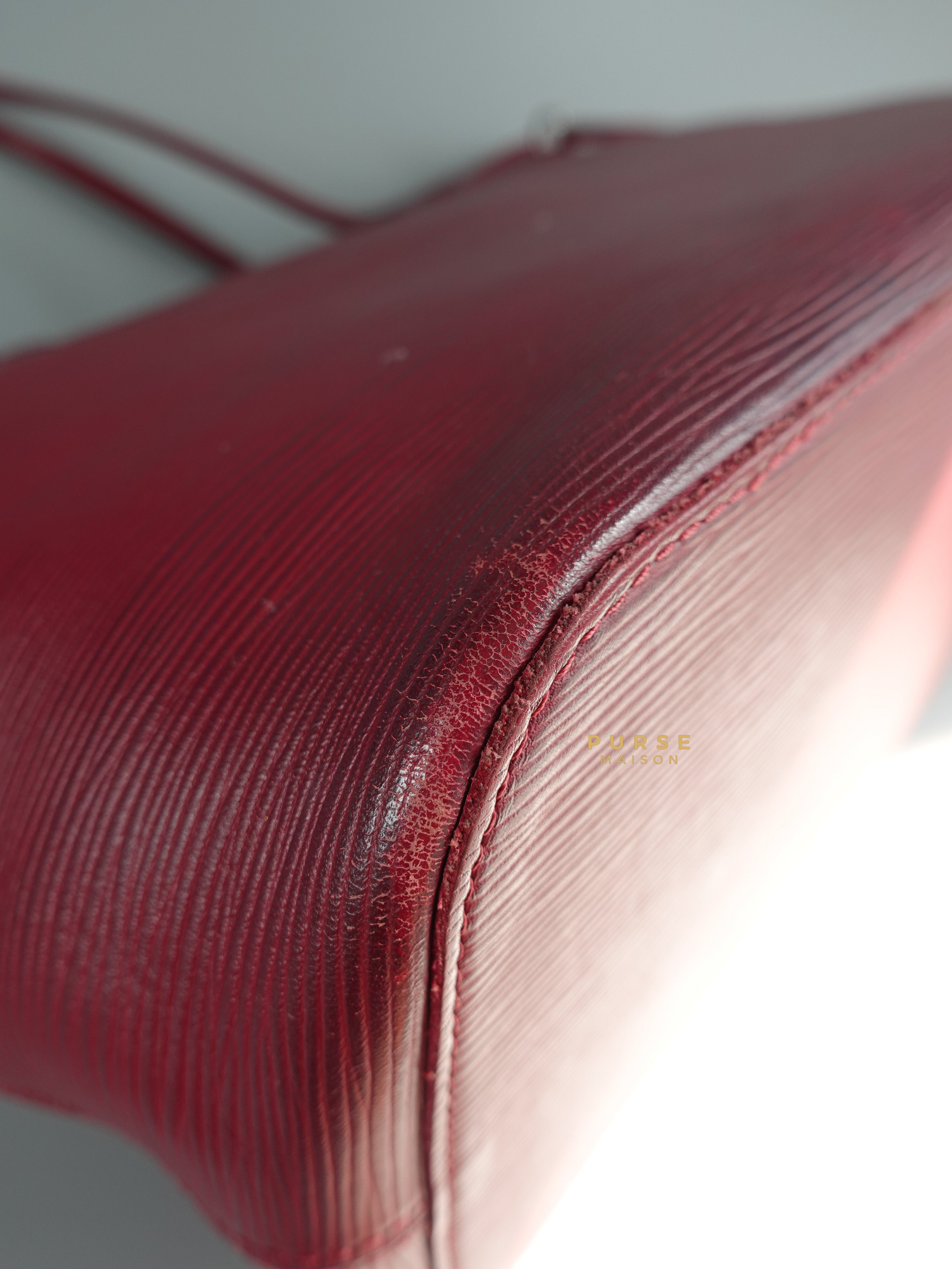 Louis Vuitton Epi Leather Neverfull Bag in Fuchsia (Date Code: FL2133) | Purse Maison Luxury Bags Shop