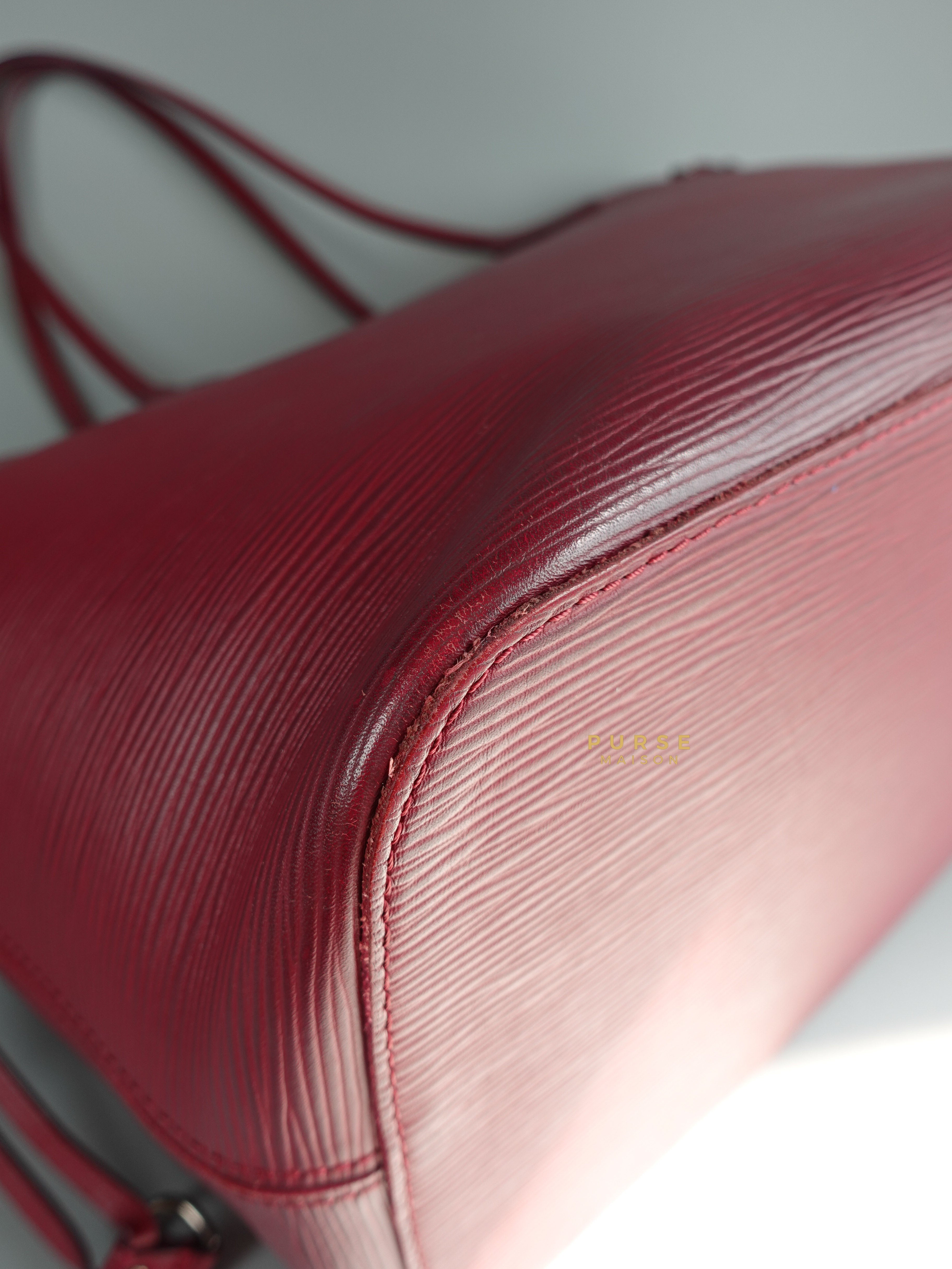 Louis Vuitton Epi Leather Neverfull Bag in Fuchsia (Date Code: FL2133) | Purse Maison Luxury Bags Shop