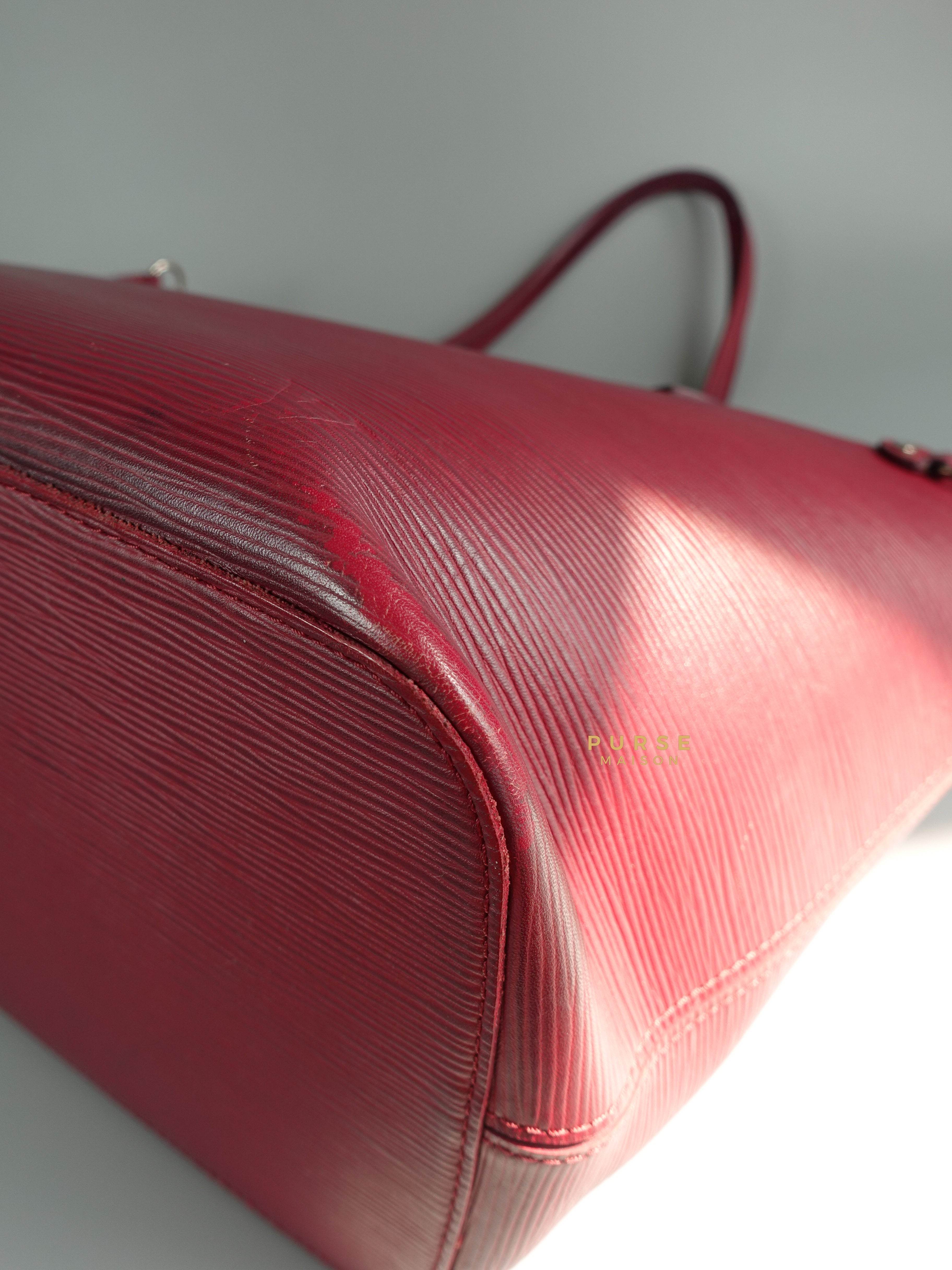 Louis Vuitton Epi Leather Neverfull Bag in Fuchsia (Date Code: FL2133) | Purse Maison Luxury Bags Shop