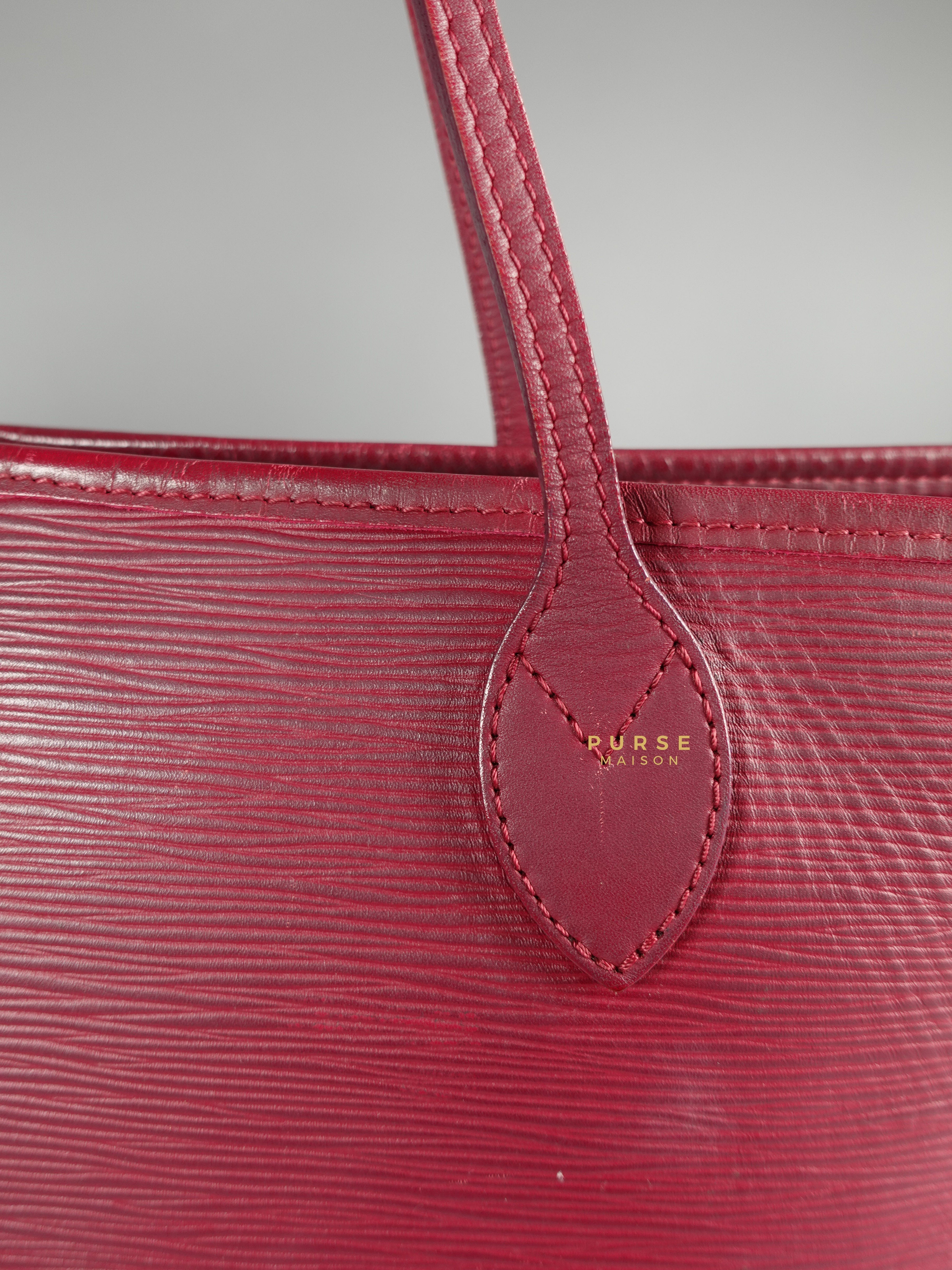 Louis Vuitton Epi Leather Neverfull Bag in Fuchsia (Date Code: FL2133) | Purse Maison Luxury Bags Shop