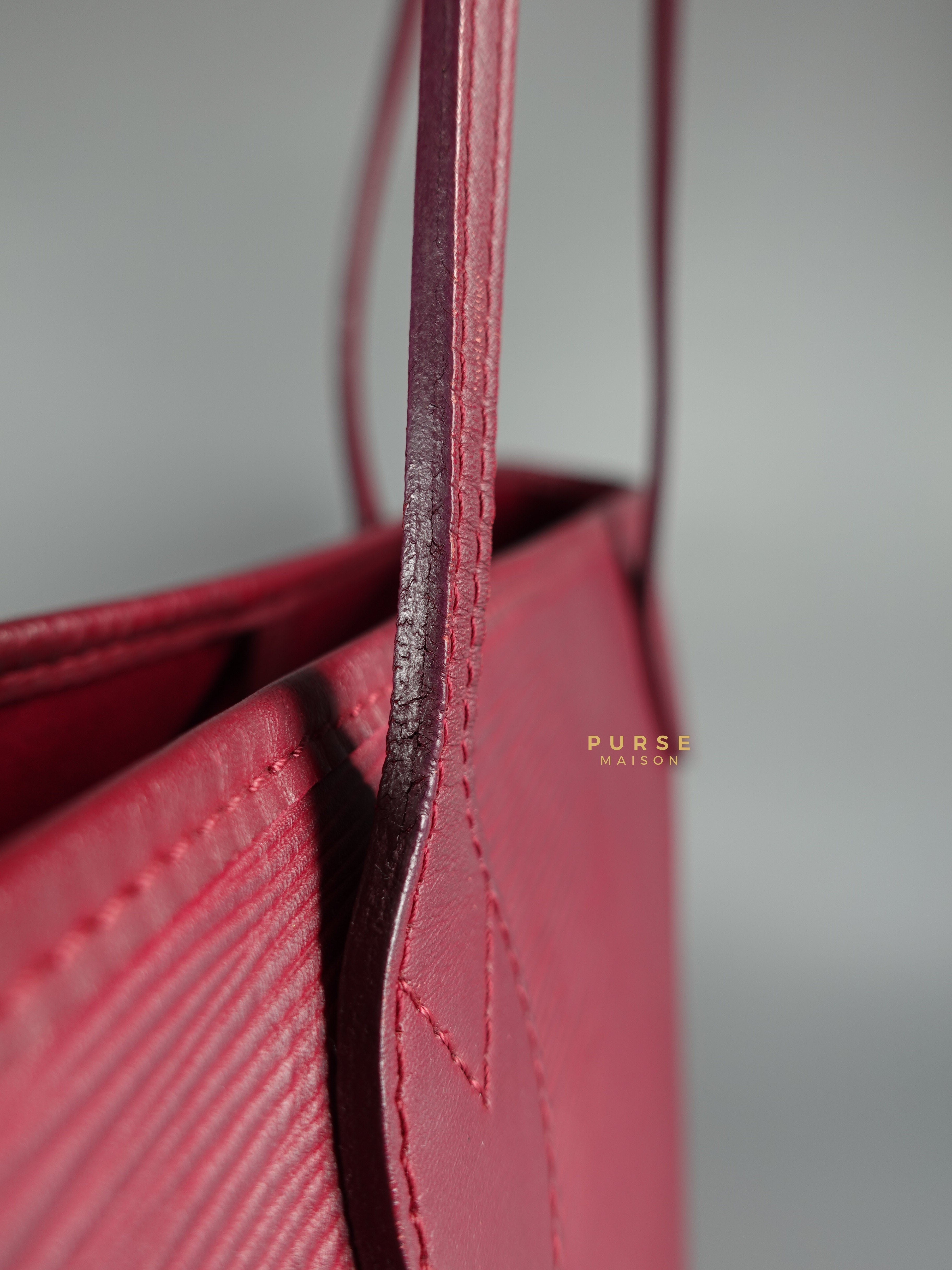 Louis Vuitton Epi Leather Neverfull Bag in Fuchsia (Date Code: FL2133) | Purse Maison Luxury Bags Shop