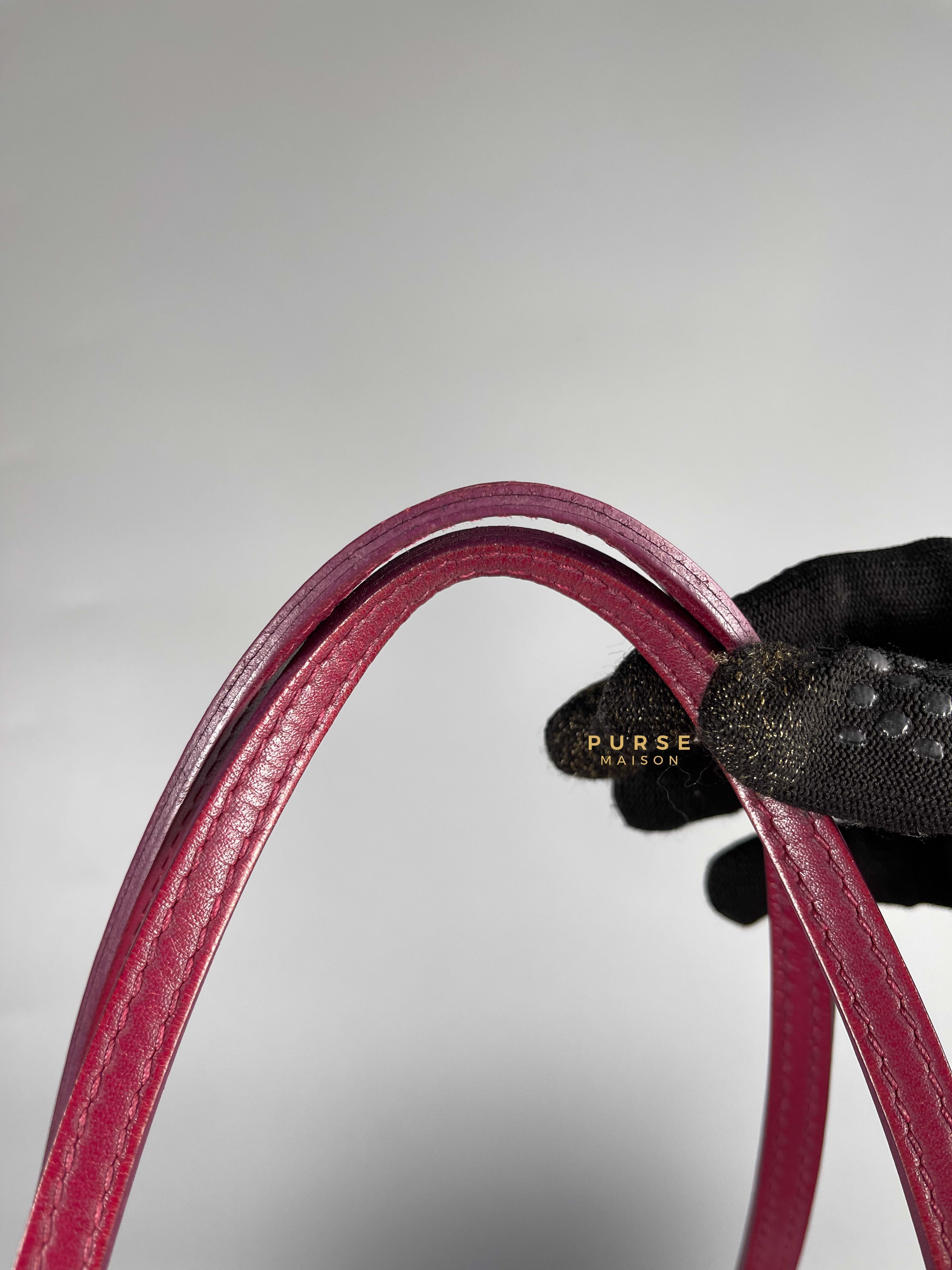 Louis Vuitton Epi Leather Neverfull Bag in Fuchsia (Date Code: FL2133) | Purse Maison Luxury Bags Shop