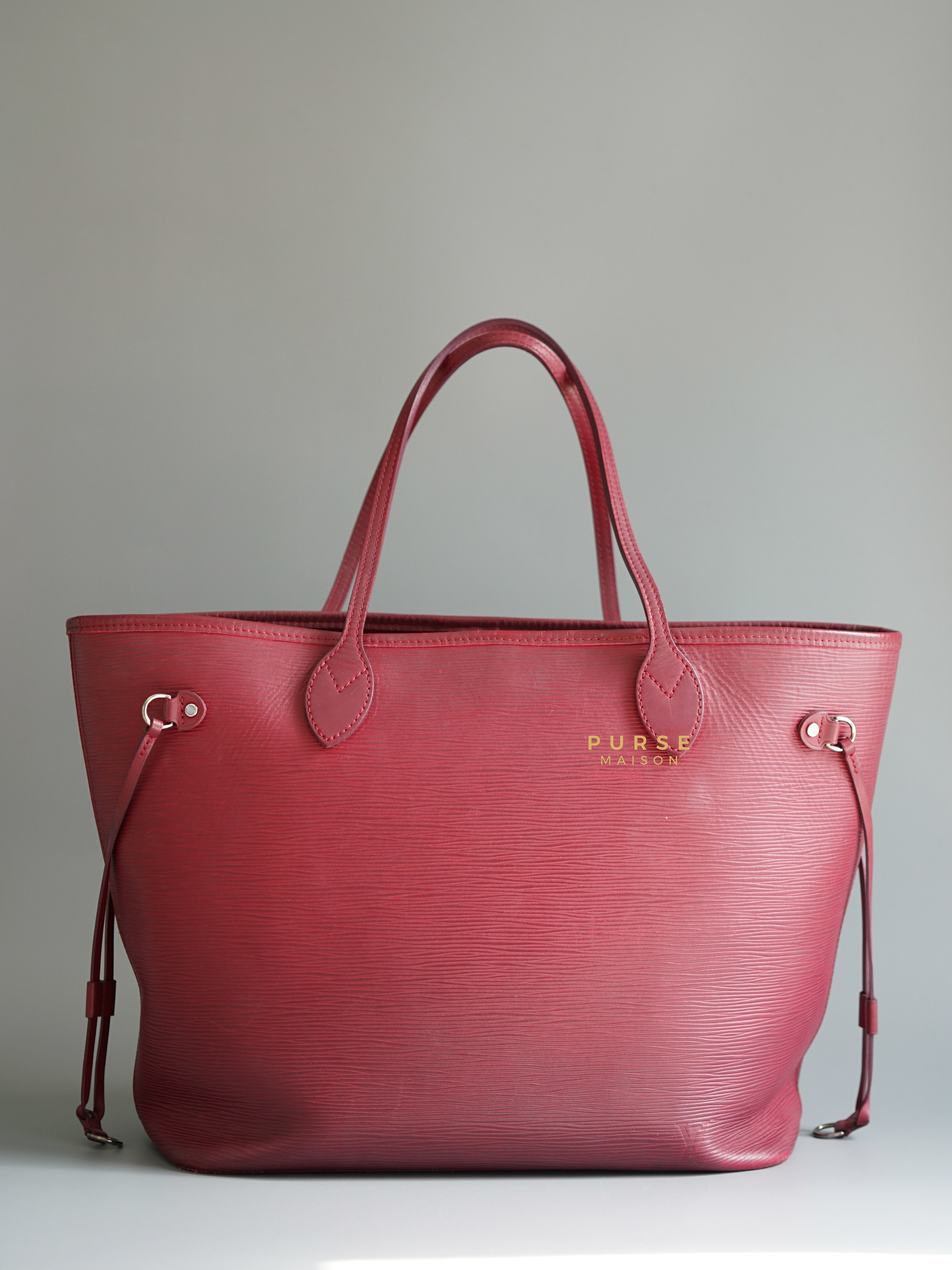 Louis Vuitton Epi Leather Neverfull Bag in Fuchsia (Date Code: FL2133) | Purse Maison Luxury Bags Shop